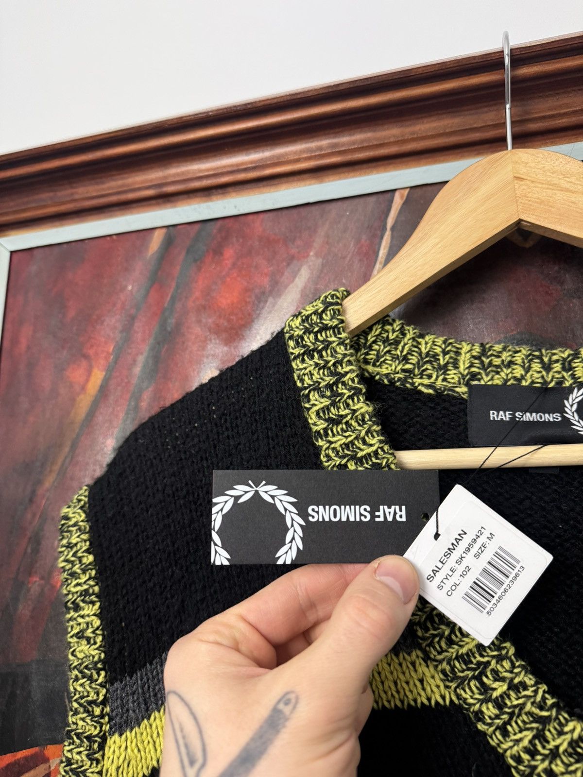 Raf Simons Raf Simons X Fred Perry knitted vest rare designer black Size US M / EU 48-50 / 2 - 4 Thumbnail