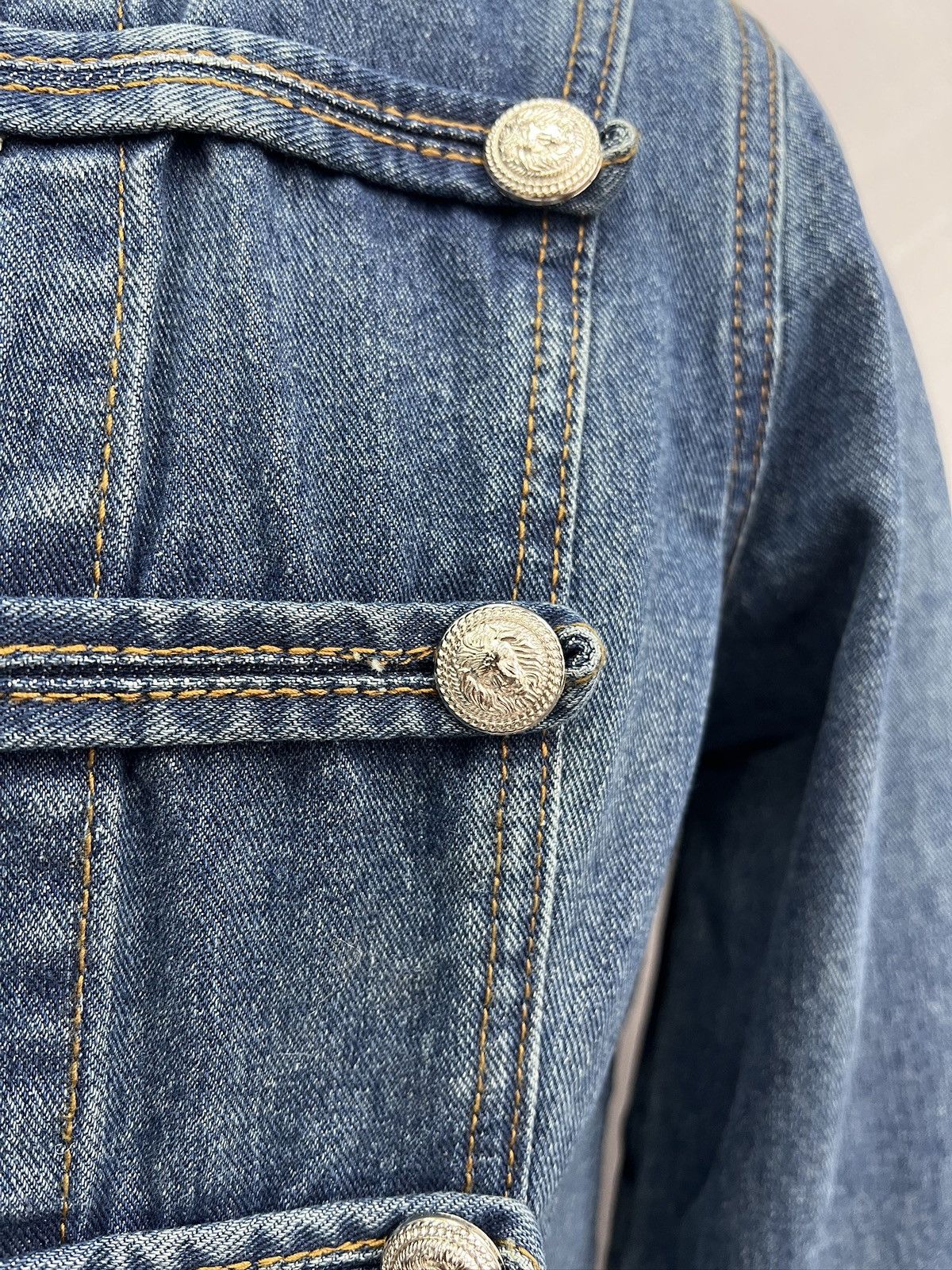 Japanese Brand Denim buttons hype hysteric glamour style denim jacket y2k Size US M / EU 48-50 / 2 - 6 Thumbnail