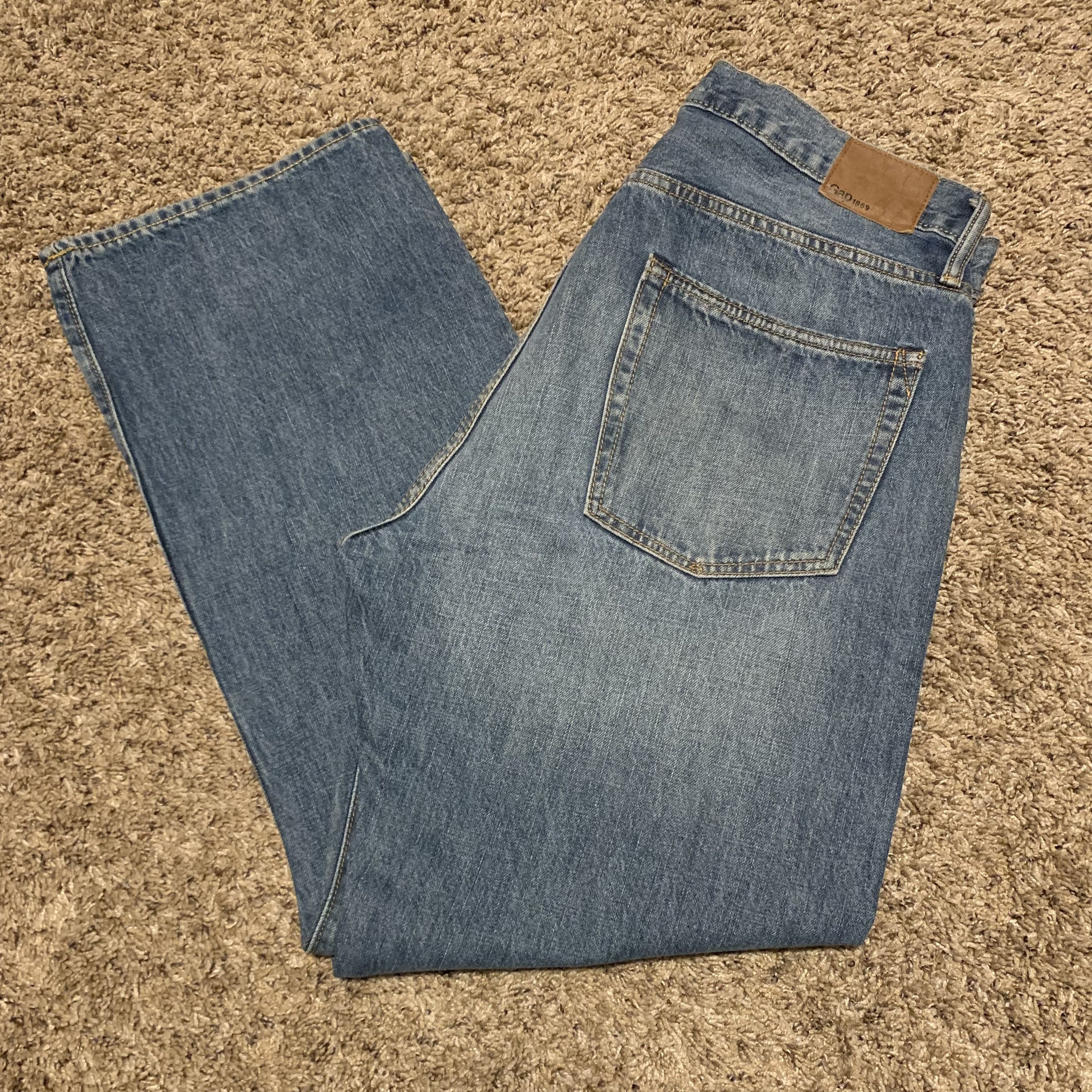 Gap GAP WIDE LEG RELAXED FIT JEANS Size US 33 - 1 Thumbnail