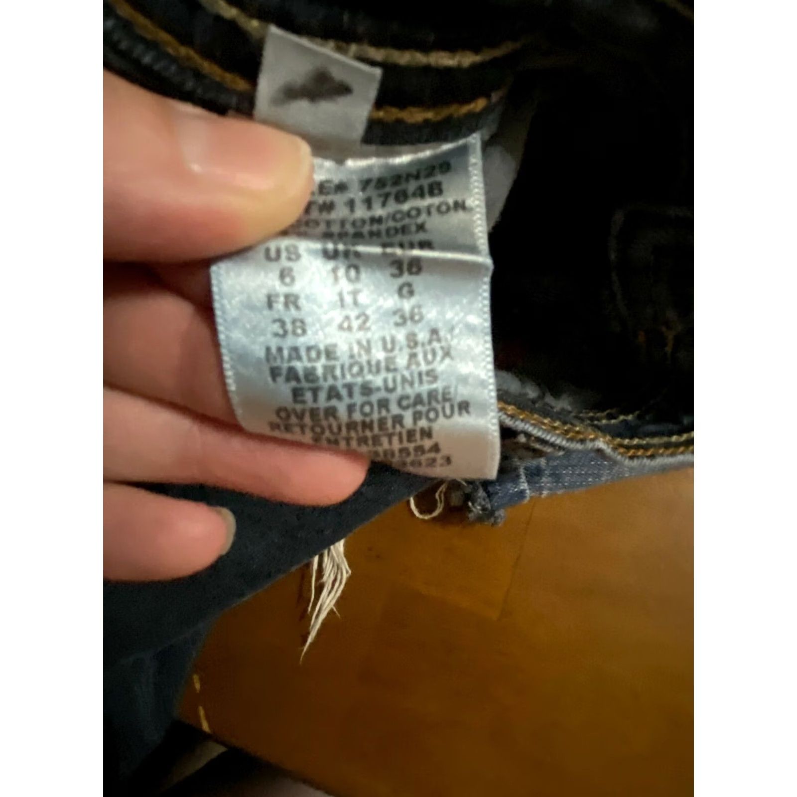 NYDJ NYDJ Barbara Bootcut Jeans Mid Rise Stretch Lift Tuck Dark Wash Womens Sz 6 Size 28" / US 6 / IT 42 - 4 Thumbnail