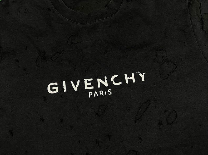 Givenchy Givenchy Large hole short-sleeved T-shirt Size US XXS / EU 40 - 3 Thumbnail