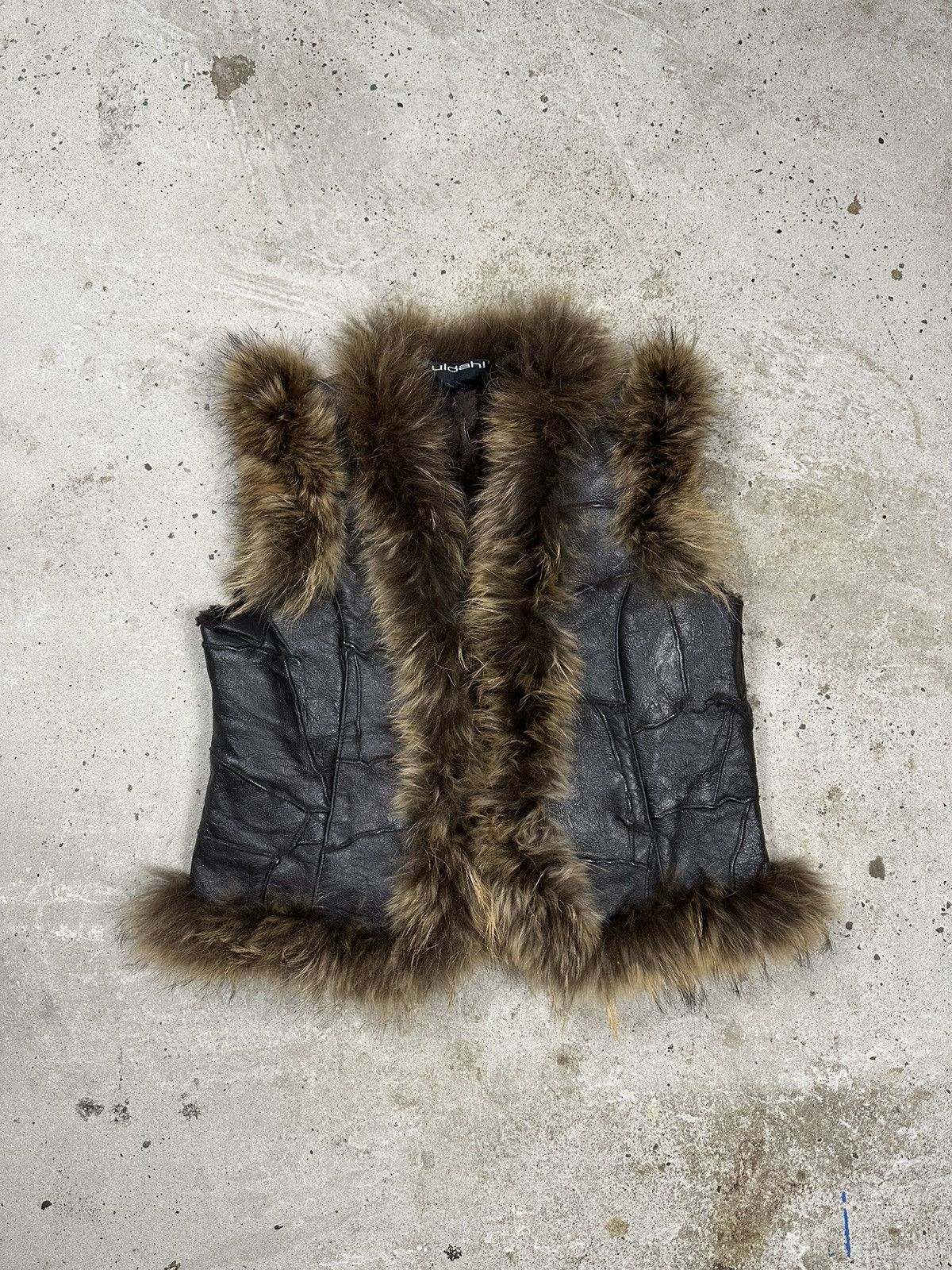 If Six Was Nine Vintage Y2K Lamb Leather Patchwork Vest Racoon Fur japan Size US S / EU 44-46 / 1 - 1 Thumbnail