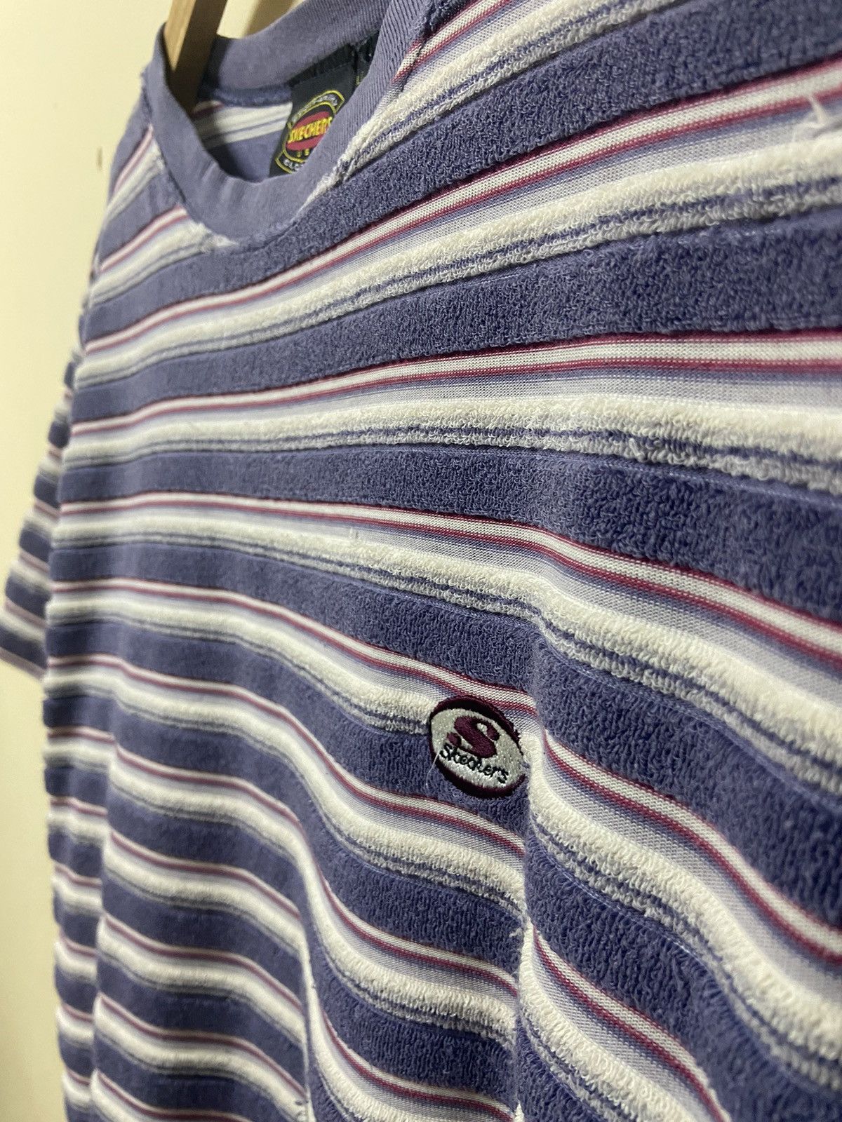 SKECHERS × Vintage Vintage Skechers Usa Stripe TShirt Size US L / EU 52-54 / 3 - 6 Thumbnail