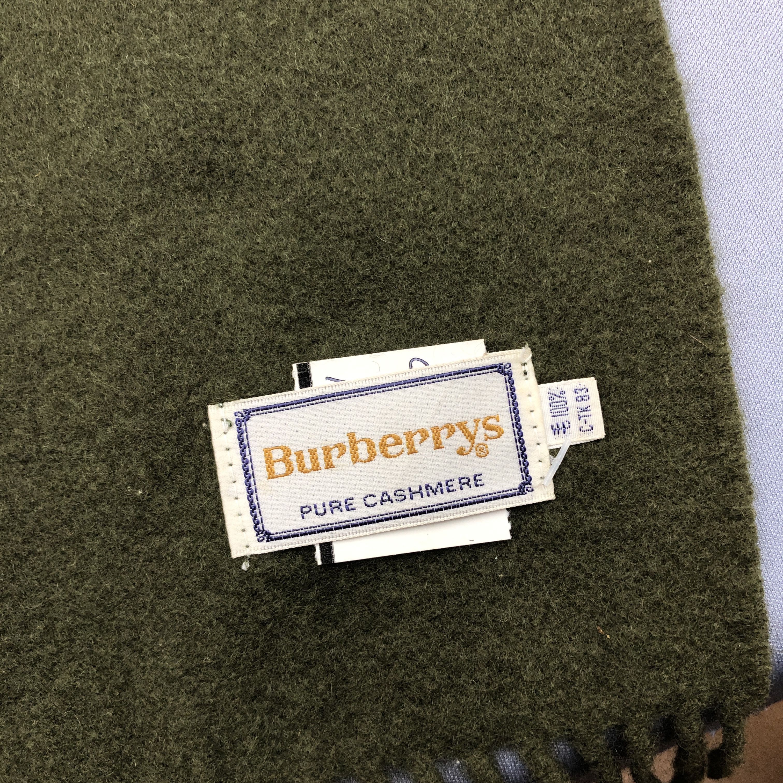 Burberry × Vintage Vintage Burberry Scarf Muffler Cashmere Scarves Size ONE SIZE - 5 Thumbnail