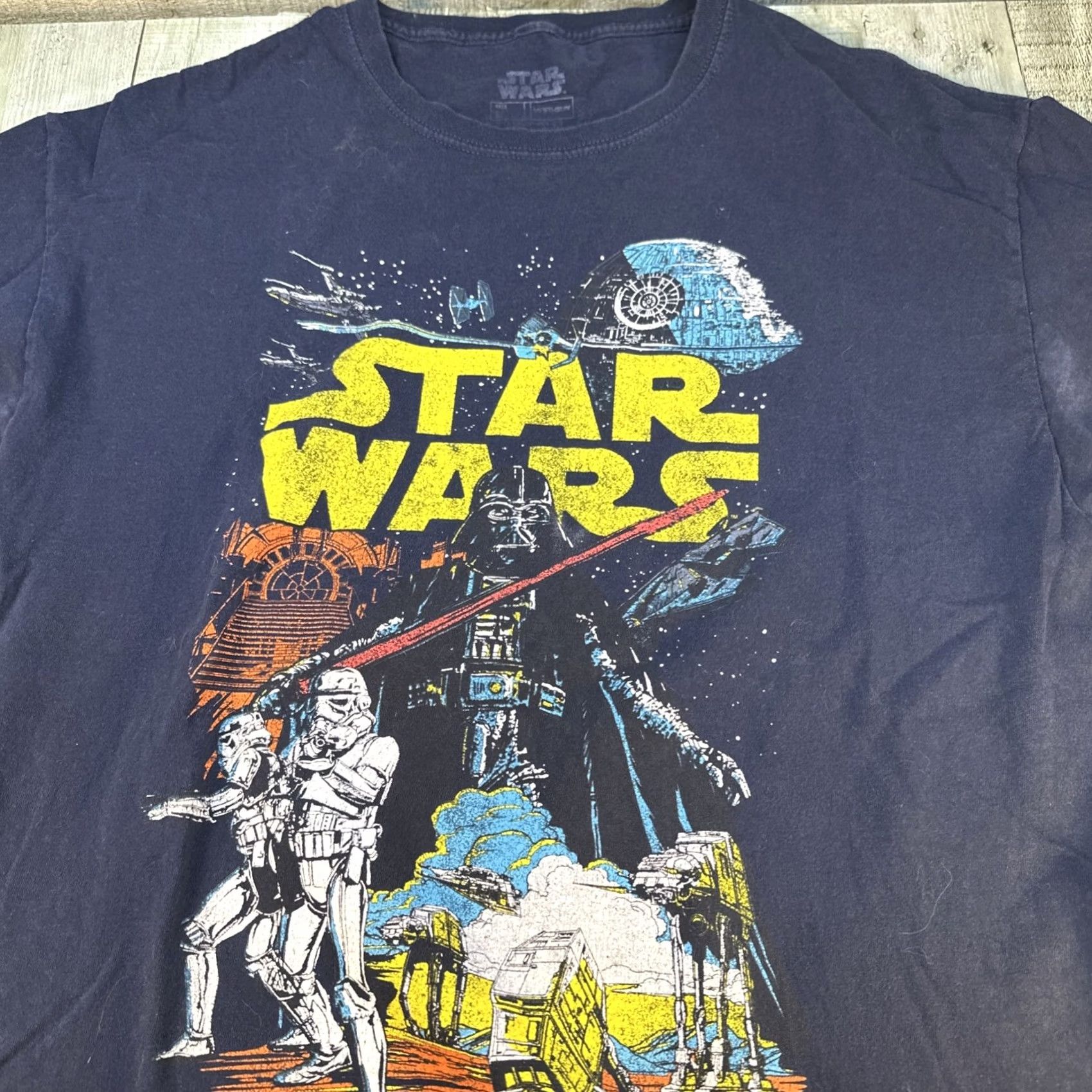 Vintage Fifth Sun Star Wars Darth Vader T-Shirt Large Mens XL Gray Stars Theme Shirt Size US XL / EU 56 / 4 - 2 Thumbnail