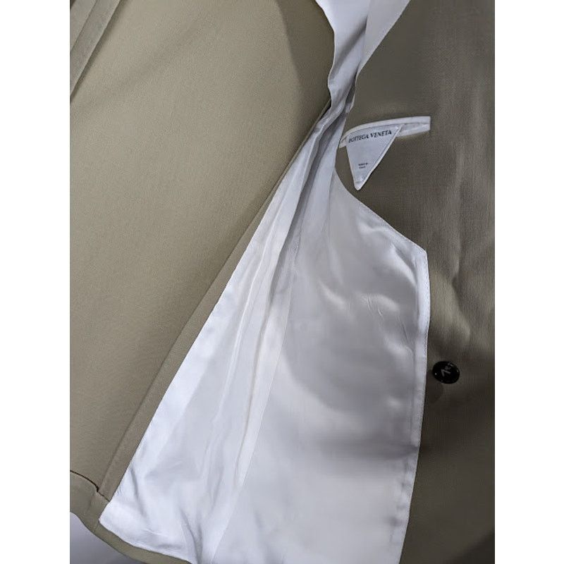 Bottega Veneta o1rshd1 Grain De Poudre Stretcs Jacket in Travertine Size US M / EU 48-50 / 2 - 10 Thumbnail