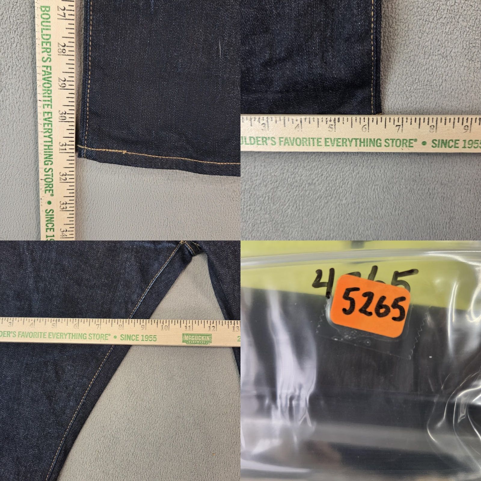 Uniqlo Uniqlo Jeans Mens Slim Tapered Selvedge Raw Indigo 31x31 Den​im Size US 31 - 9 Thumbnail