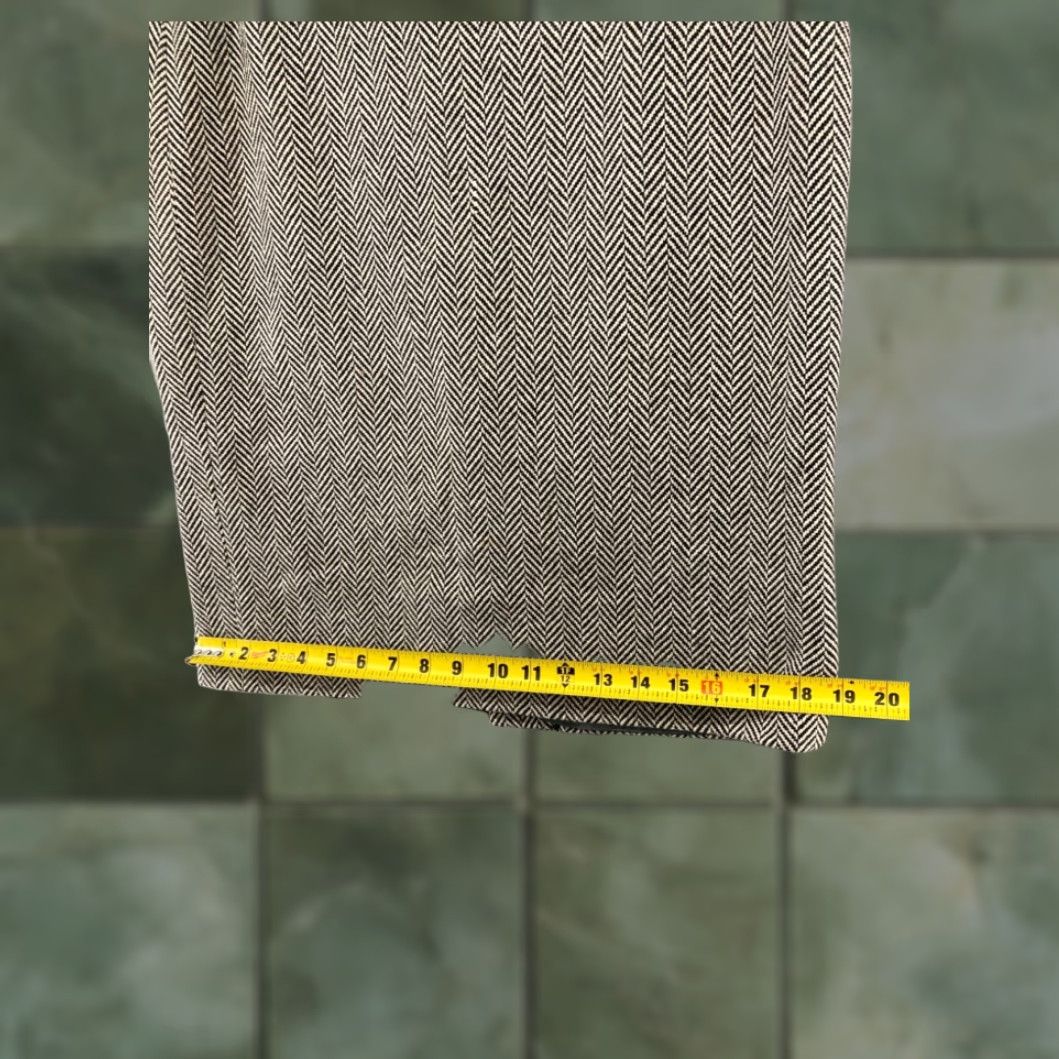 J.Crew VINTAGE J.CREW Womens Skirt Gray Herringbone Straight Pencil Knee Length Size 6 Size 28" / US 6 / IT 42 - 3 Thumbnail