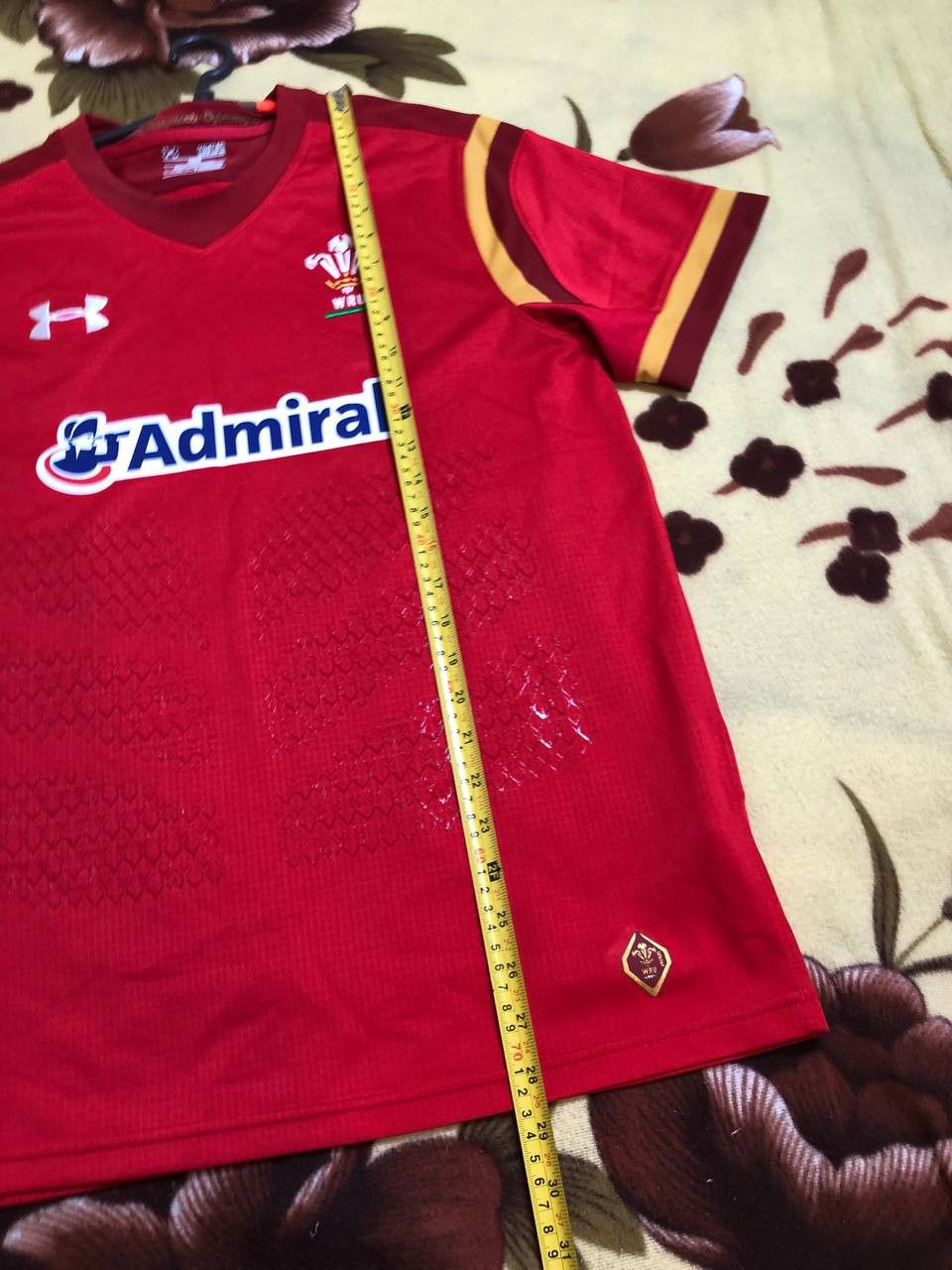 Under Armour WRU Wales National Rugby Under Armour Team Shirt Jersey Size US M / EU 48-50 / 2 - 7 Thumbnail