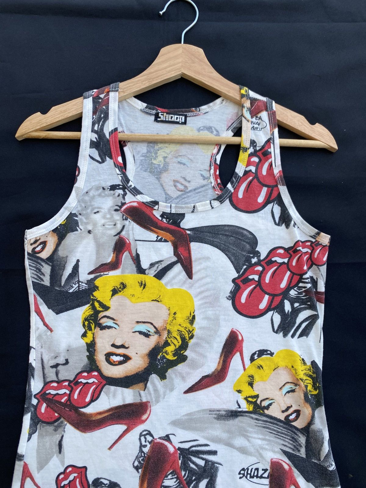 The Rolling Stones Rare Marilyn Monroe x Rolling Stones Singlet/ Top Size S / US 4 / IT 40 - 6 Thumbnail