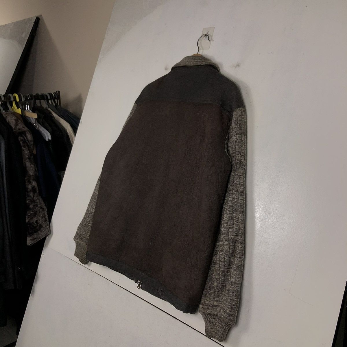 Japanese Brand 📌VTG BIKER FLY LEATHER JACKET MONTERRY CARMEL ISSEY MIYAKE Size US M / EU 48-50 / 2 - 11 Thumbnail