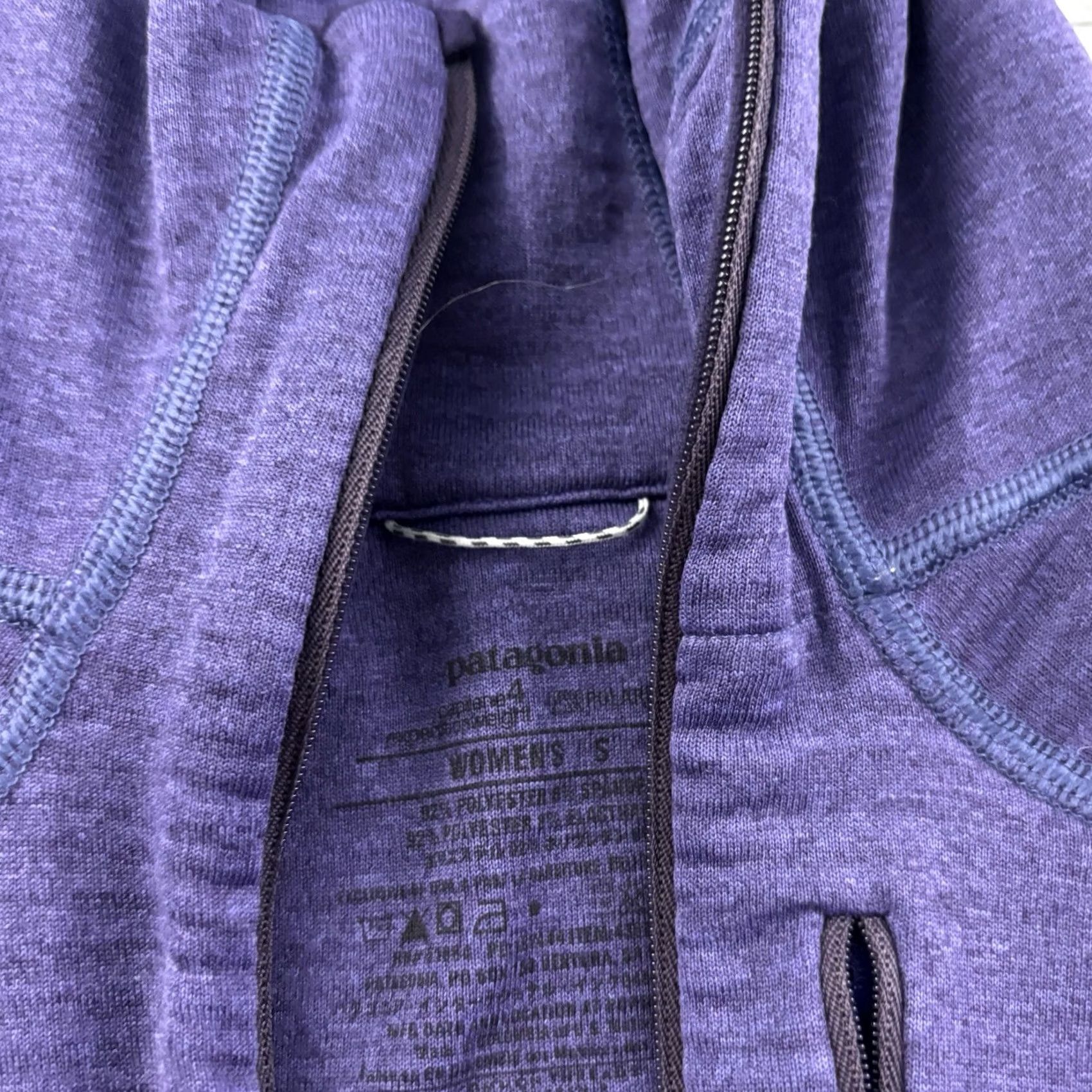 Patagonia Patagonia Capilene 4 Polartec 1/4 Zip Hooded Jacket Women's Small Purple Size S / US 4 / IT 40 - 3 Thumbnail