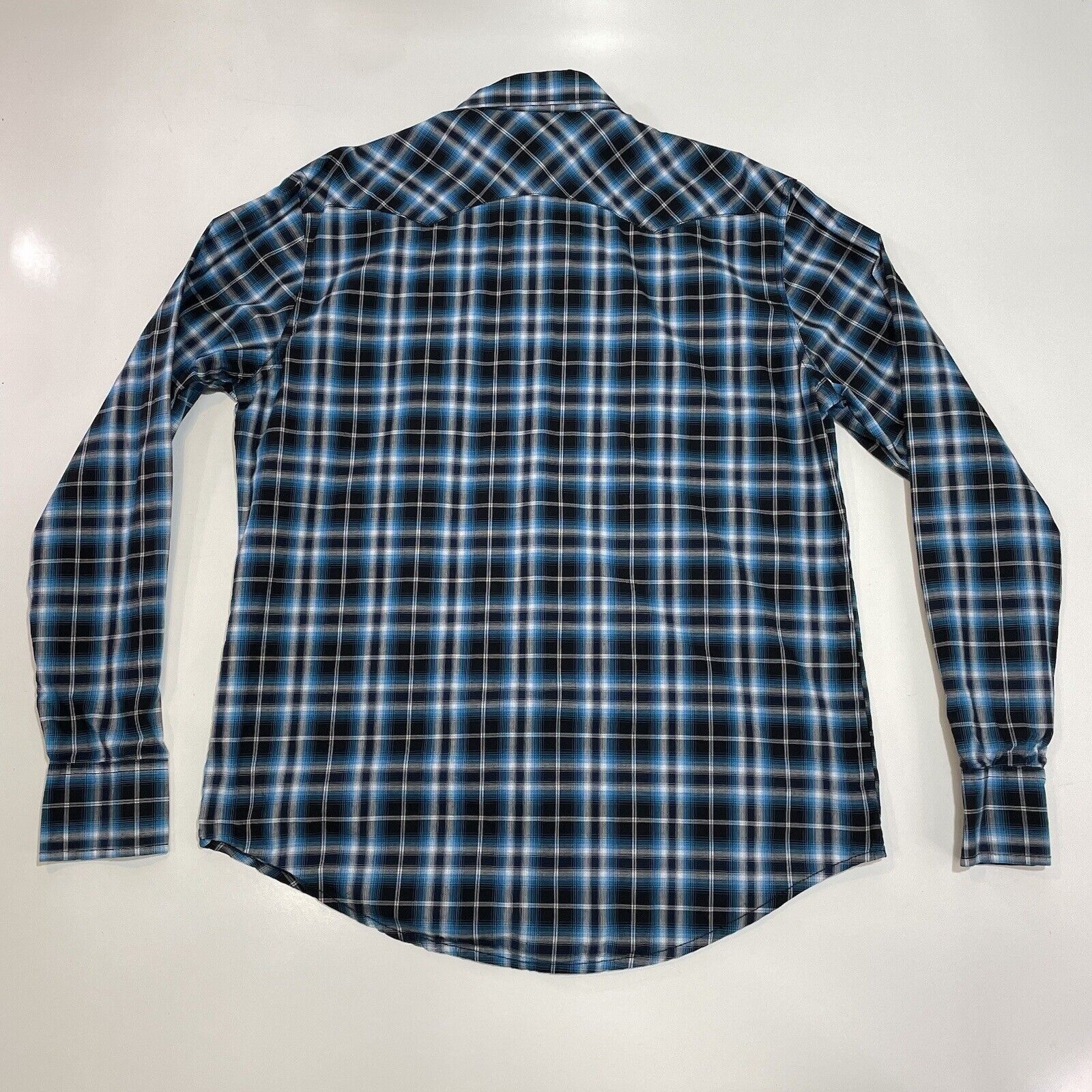 Wrangler VTG Wrangler Retro Men’s Pearl Snap Shirt Plaid Blue XL Size US XL / EU 56 / 4 - 9 Thumbnail