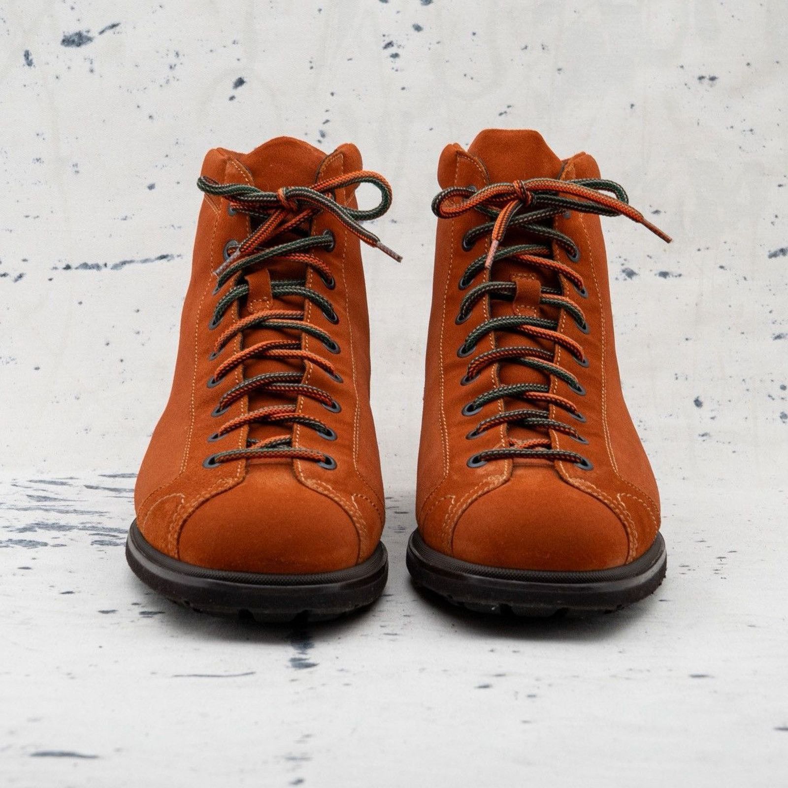 Santoni Santoni mens orange logo suede leather combat boots Size US 9 / EU 42 - 2 Thumbnail