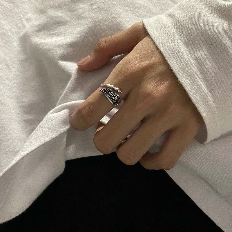 Jewelry Dark Jewelry Rings Open Size Chrome Ring (Size 7-13) Size ONE SIZE - 1 Thumbnail