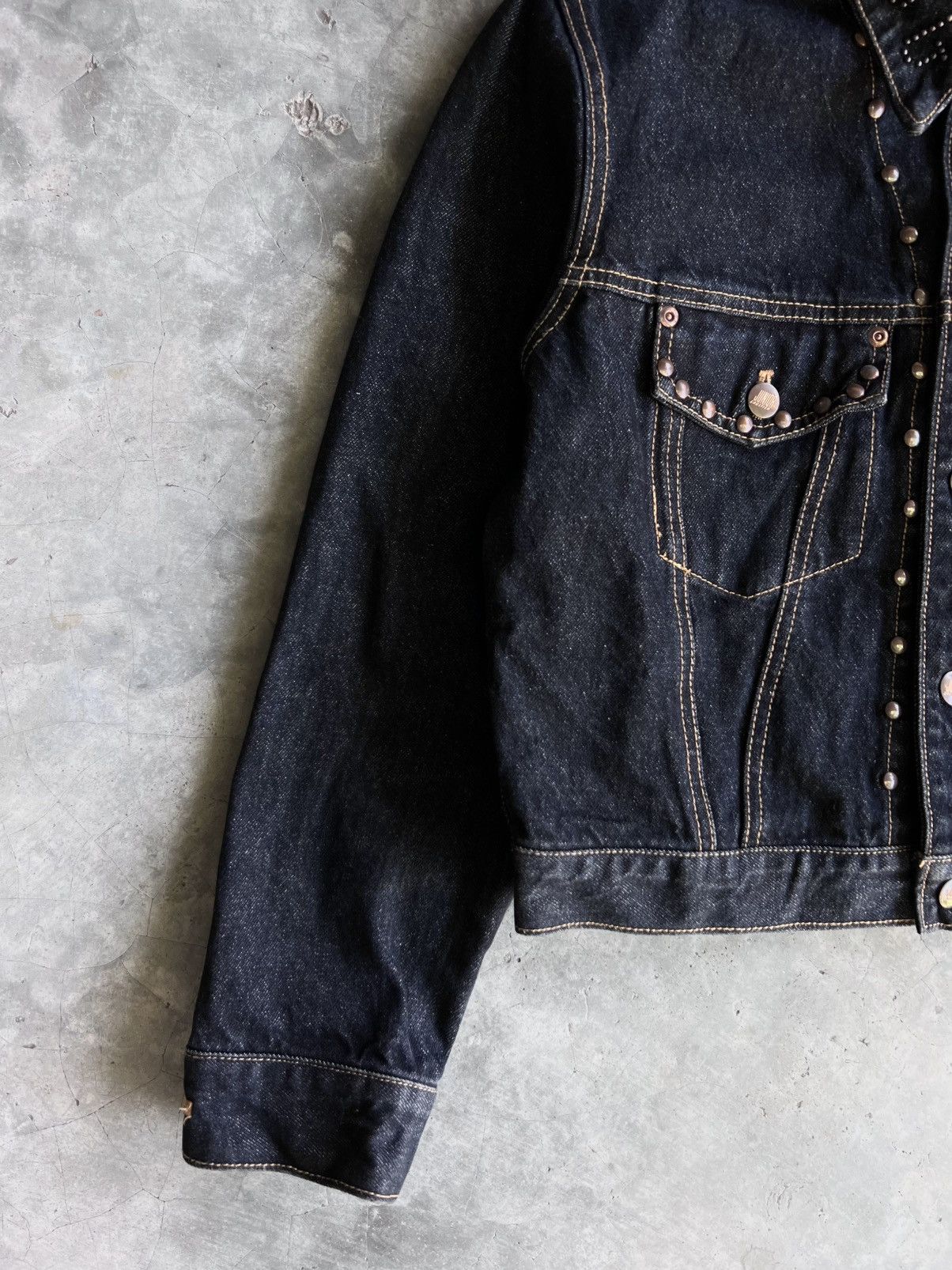 Jean Paul Gaultier Rare Vintage Junior Gaultier Jean Paul Studded Denim Jacket Size US XS / EU 42 / 0 - 8 Thumbnail