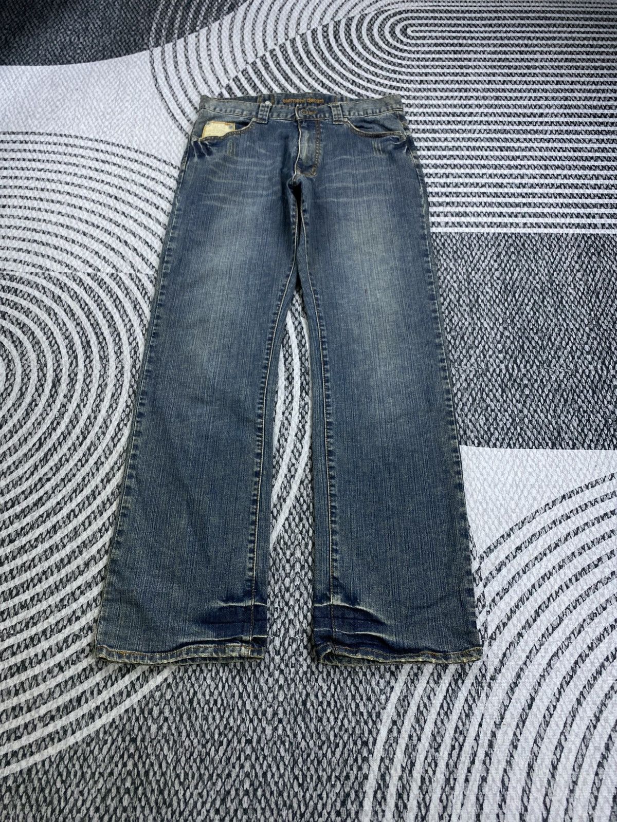 Element Vintage Element Skateboards Flared Denim Jeans Size US 33 - 1 Thumbnail
