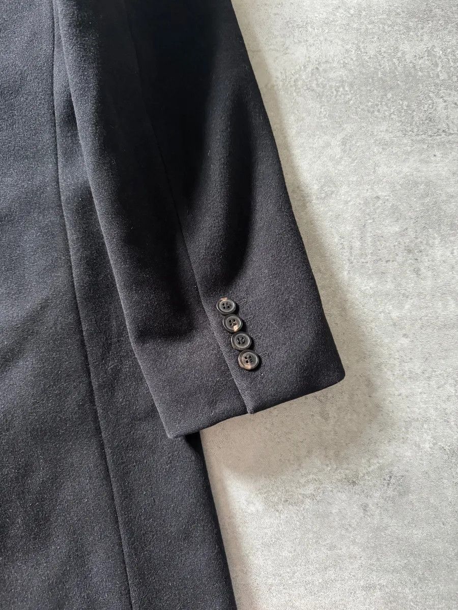 Dries Van Noten 2000s Dries Van Noten Minimalist Navy Wool Long Jacket Size US M / EU 48-50 / 2 - 5 Thumbnail