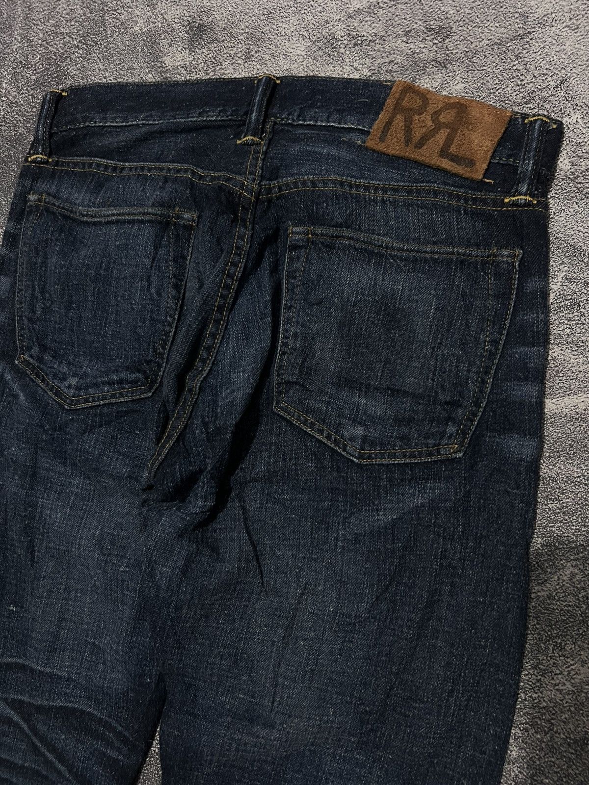 RRL Ralph Lauren Double RL Slim Fit Japan Woven Selvedge Denim Size US 30 / EU 46 - 8 Thumbnail