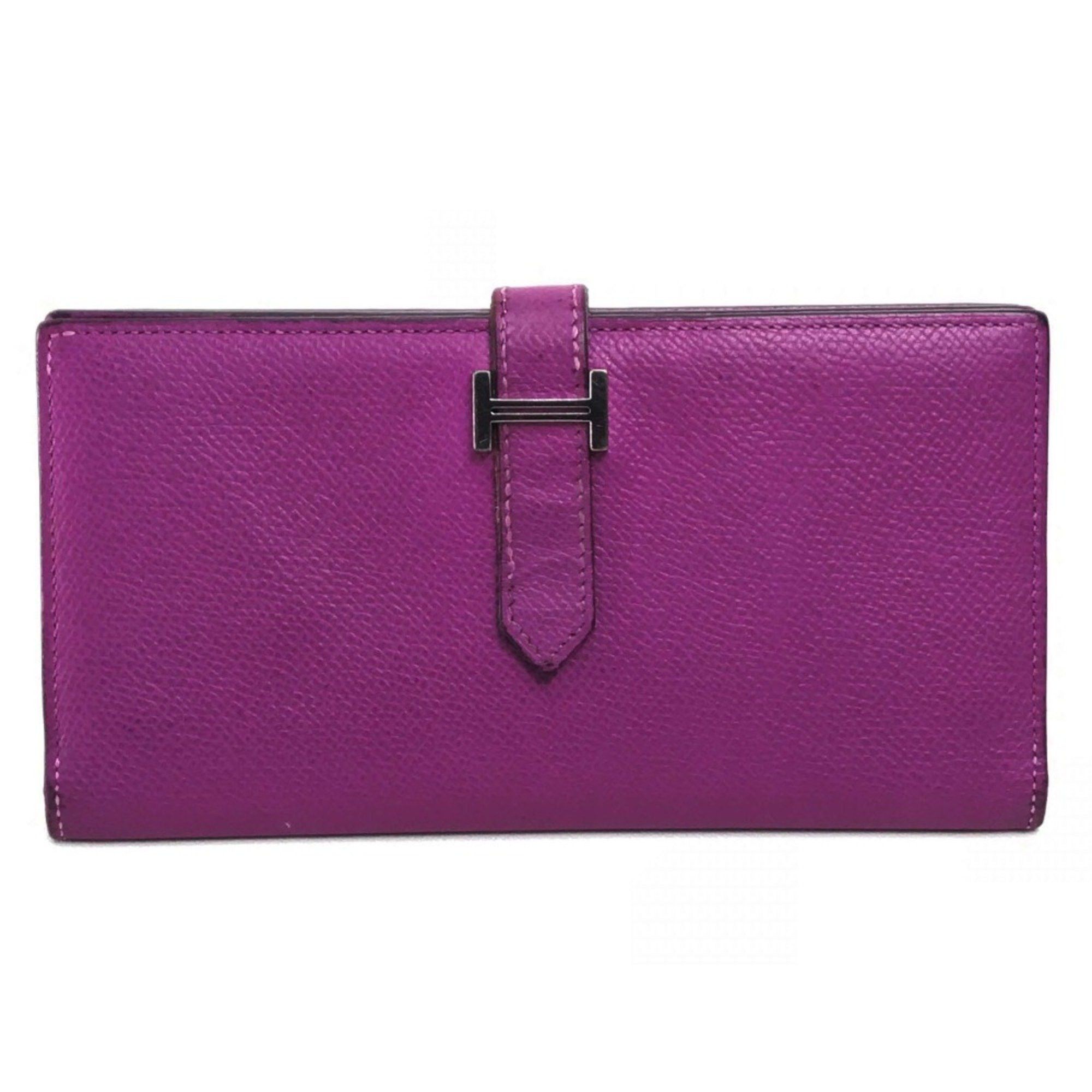 Hermes Hermes With gusset Long Wallet cyclamen purple SilverHardware Size ONE SIZE - 1 Thumbnail