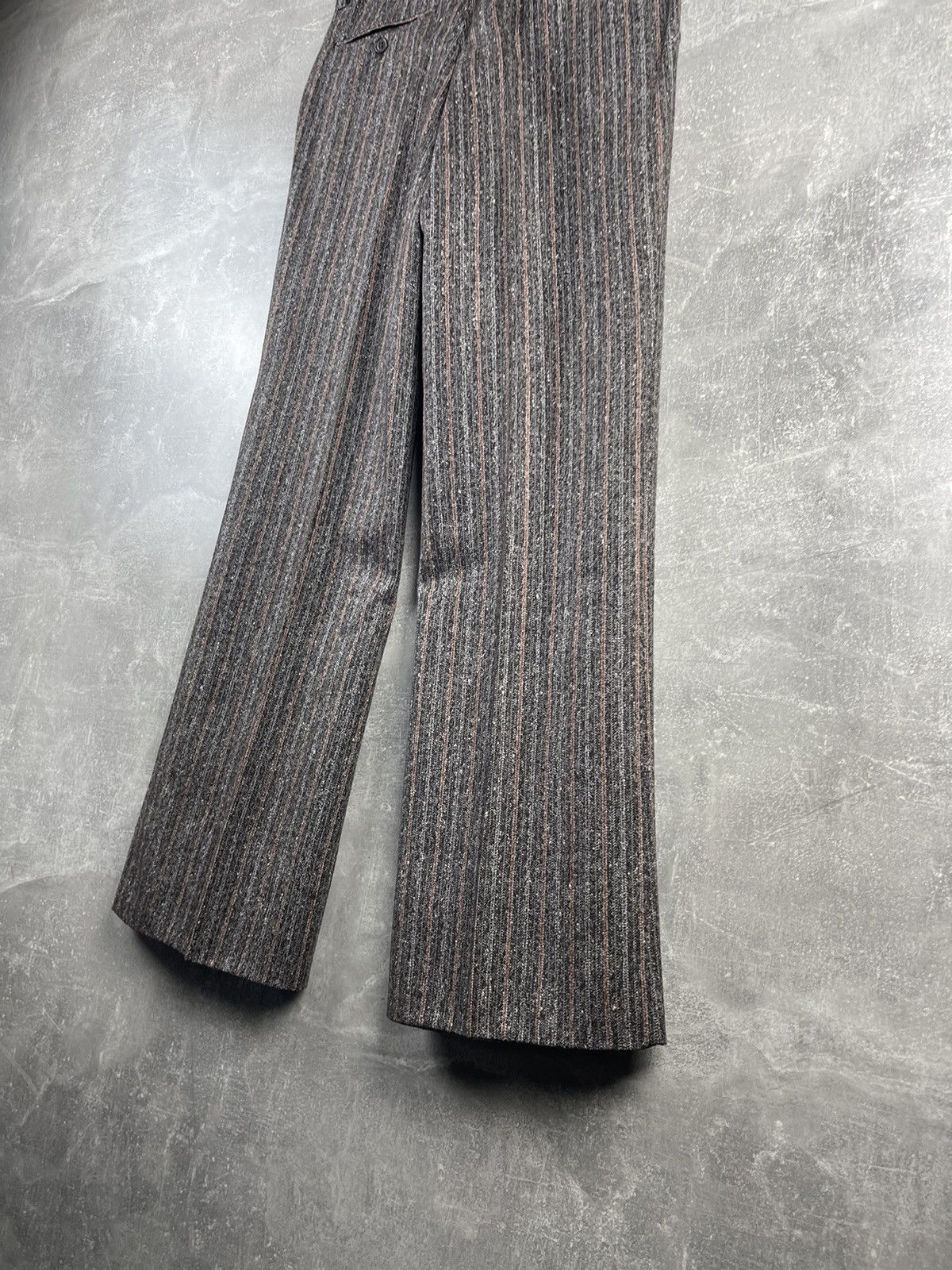 Lubiam Lubiam Luxury Old Money Wool Stripped Doublebreasted Suit Size 48L - 18 Thumbnail
