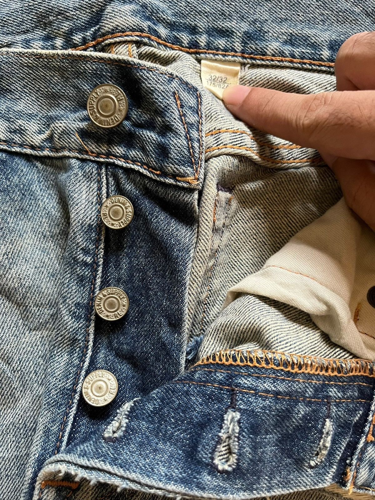 Denim & Supply Ralph Lauren Vintage D&S Ralph Lauren Bartacks Patches Distressed Jeans Size US 31 - 10 Thumbnail