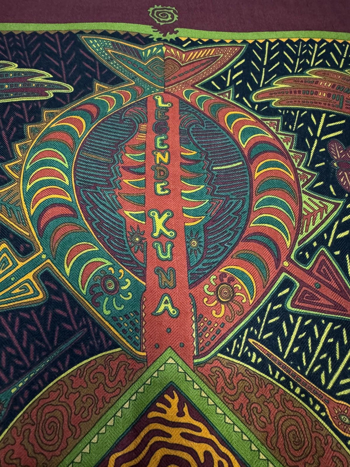 Hermes HERMES LEGENDE KUNA PEUPLE DE PANAMA CASHMERE SILK SCARF Size ONE SIZE - 7 Thumbnail