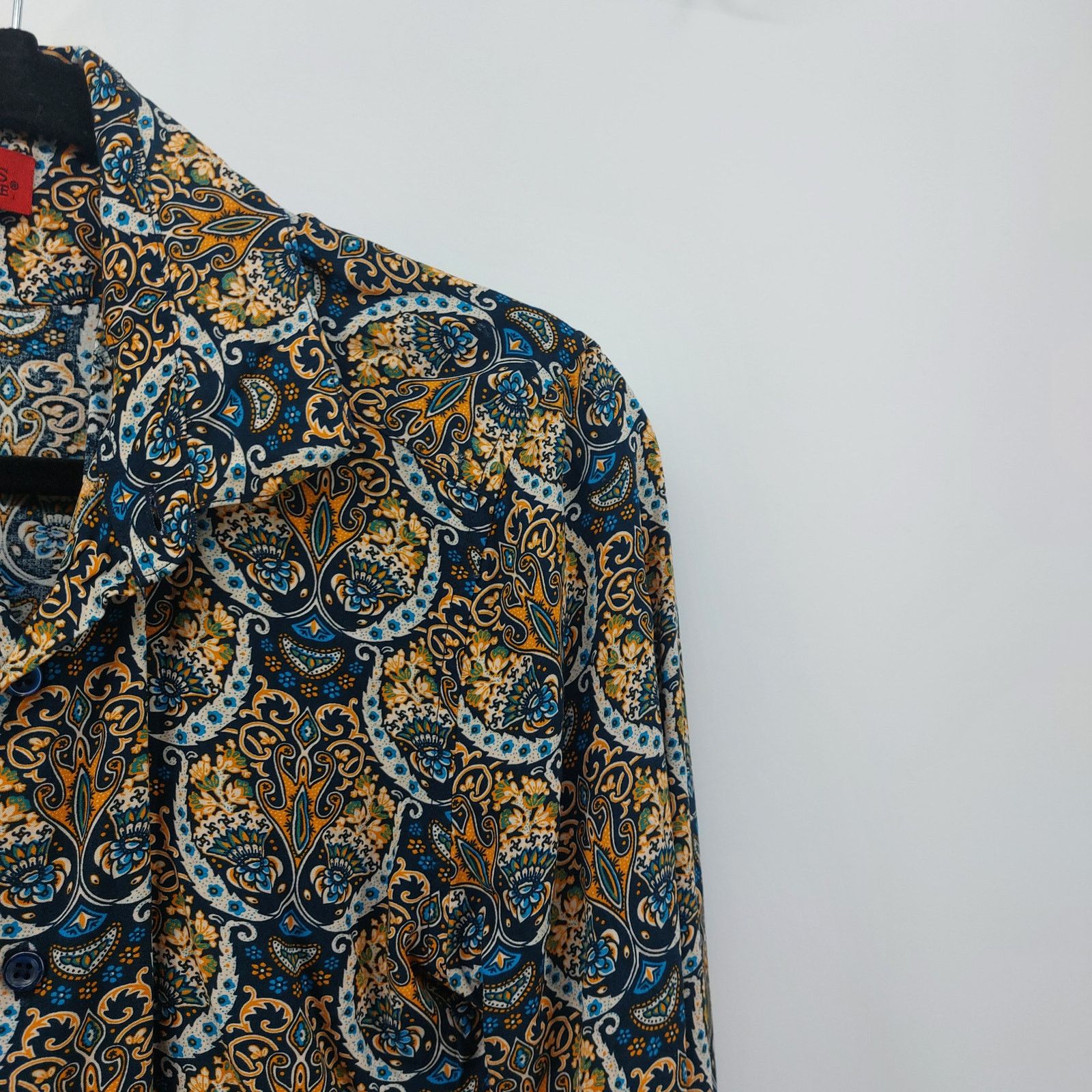 Other Devil's Advocate Paisley Blue Tan Long Sleeve Button Down M Size M / US 6-8 / IT 42-44 - 8 Thumbnail