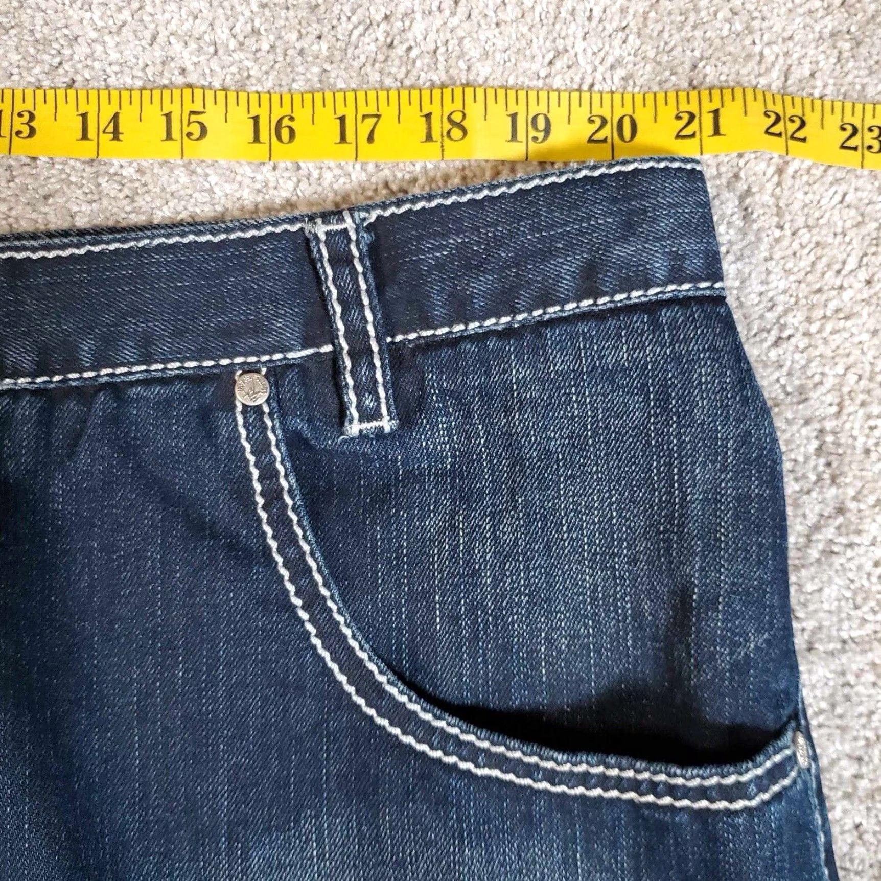 Vintage VINTAGE Al Wissam Jeans Mens 40x29 Blue Denim Cotton Straight 40 29 Inches Size US 40 / EU 56 - 5 Thumbnail