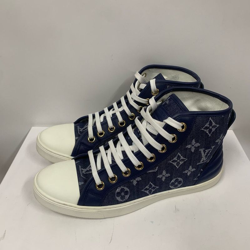 Louis Vuitton Louis Vuitton Classic Denim Lace-Up Sneakers 0079 Size US 8 / EU 41 - 1 Thumbnail