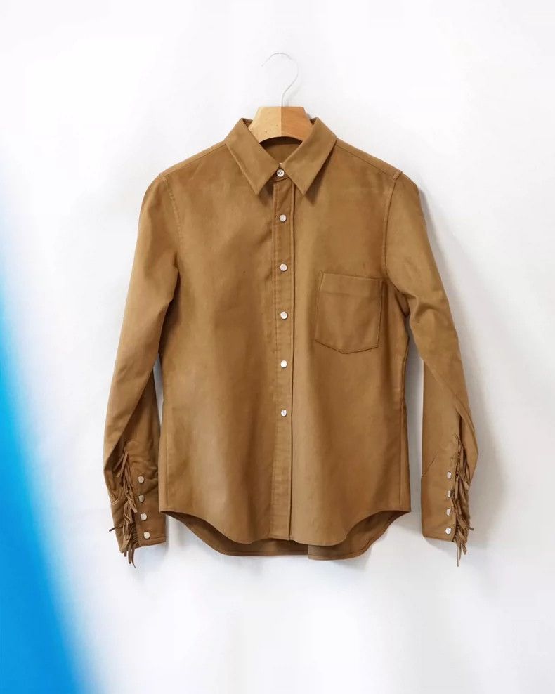 Comme des Garcons Comme des Garcons Denim tassel suede shirt Size US S / EU 44-46 / 1 - 3 Thumbnail
