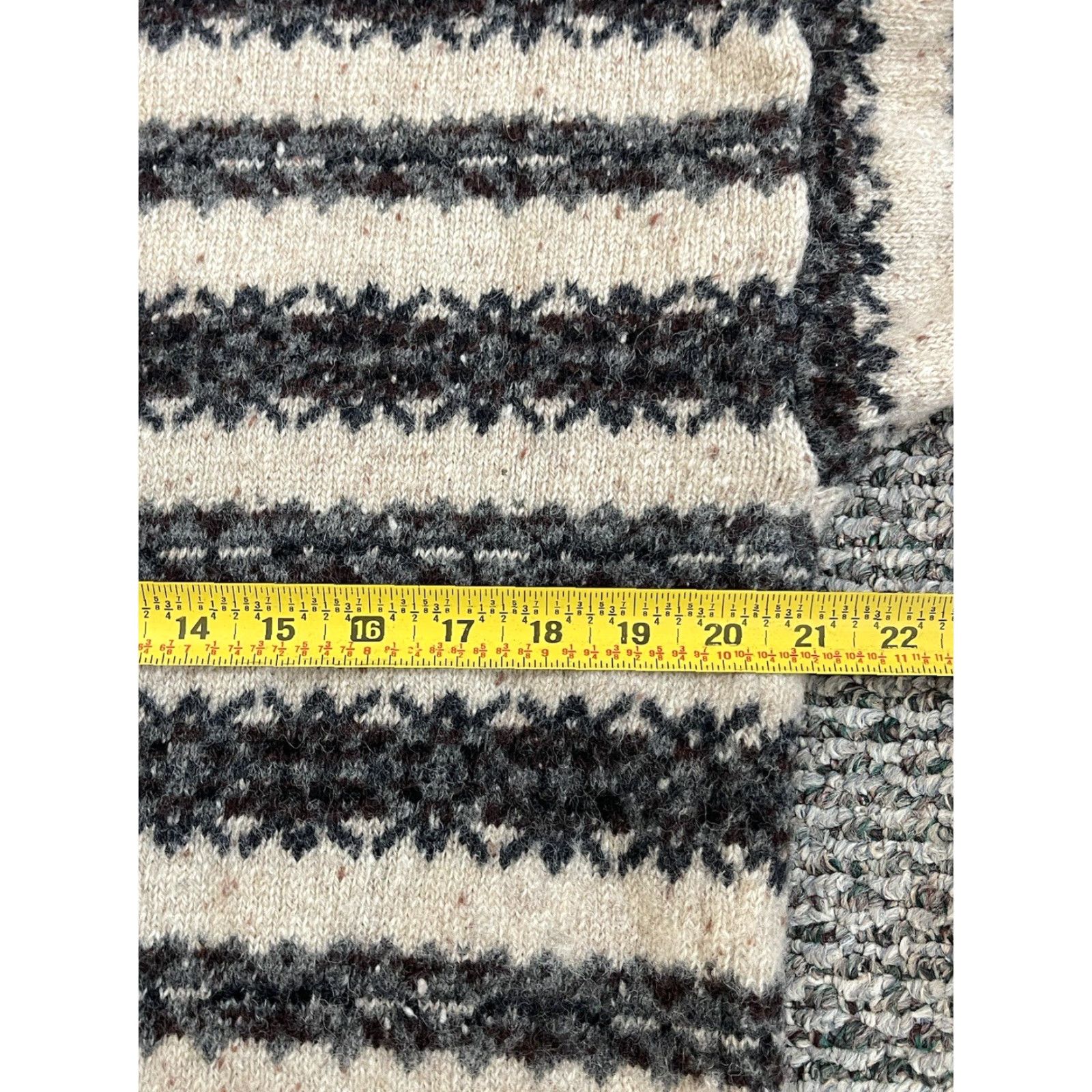 Jantzen VINTAGE Jantzen Sweater Men M Medium Beige Wool Fair Isle Nordic 90s Knit Pullover Size US M / EU 48-50 / 2 - 7 Thumbnail