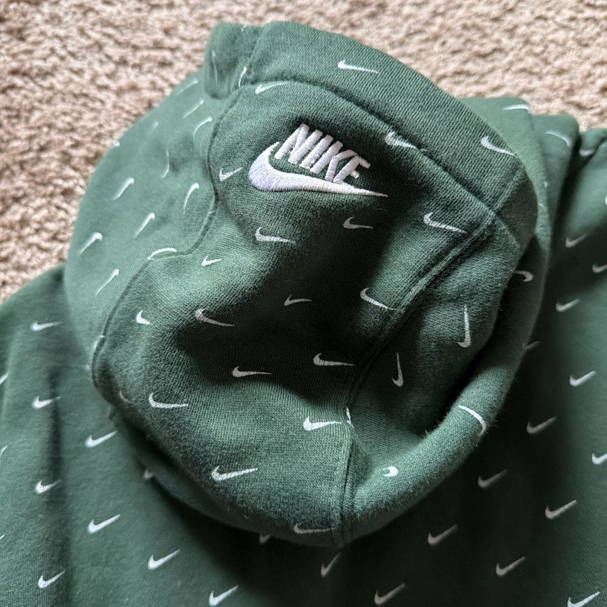 Nike Nike Green Hoodie Size US L / EU 52-54 / 3 - 2 Thumbnail