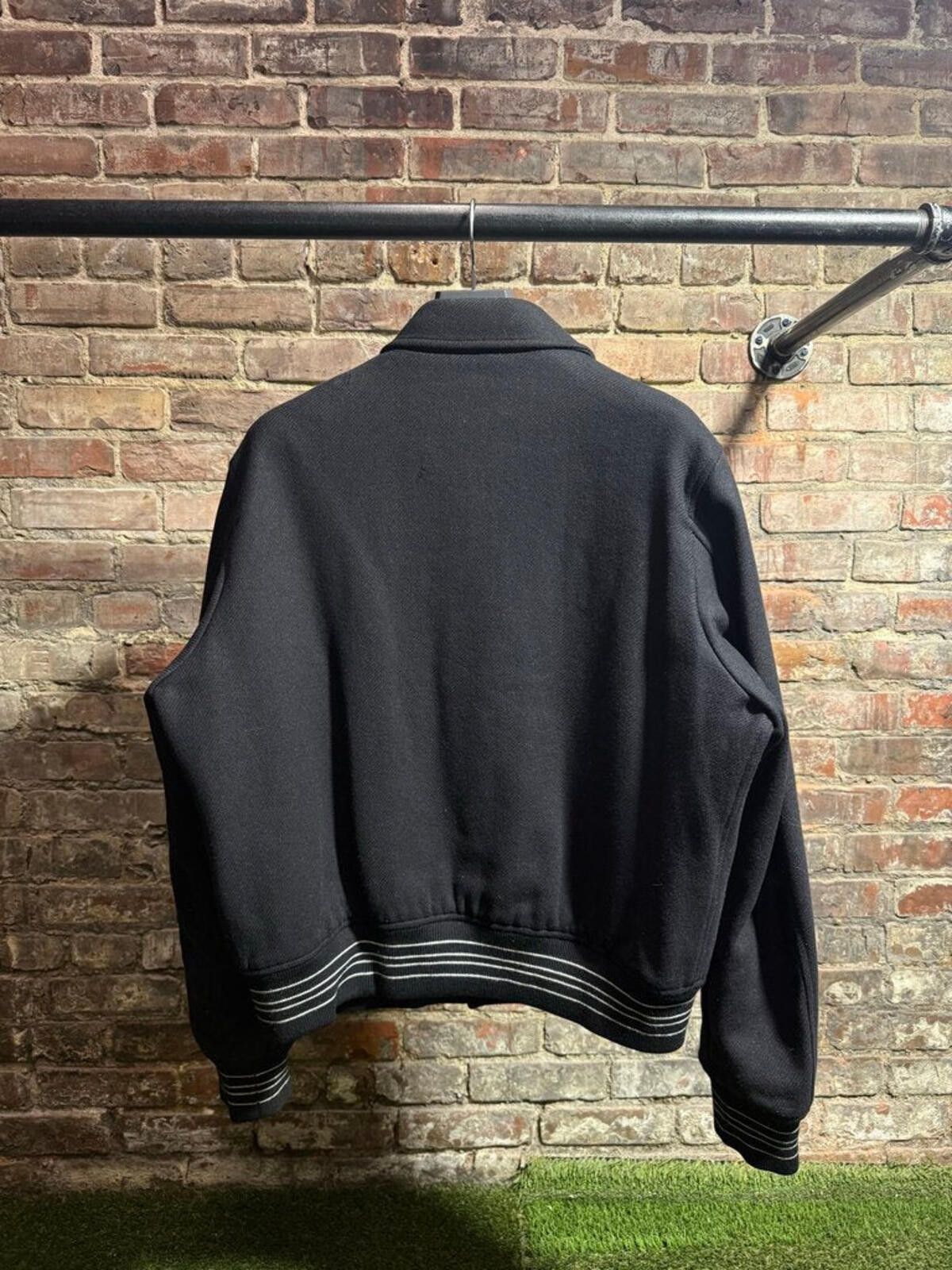 Amiri Amiri Bone Skeleton Varsity Jacket Black/White Sz. L Size ONE SIZE - 3 Thumbnail