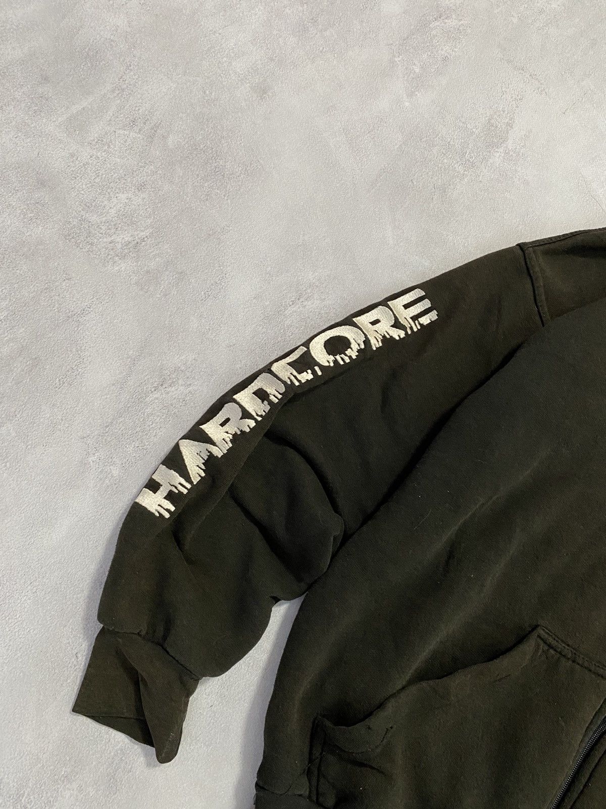 Band Tees 🪖 Vintage Zip Up Hoodie Hardcore MultiLogo Knit All Logo Size US M / EU 48-50 / 2 - 4 Thumbnail