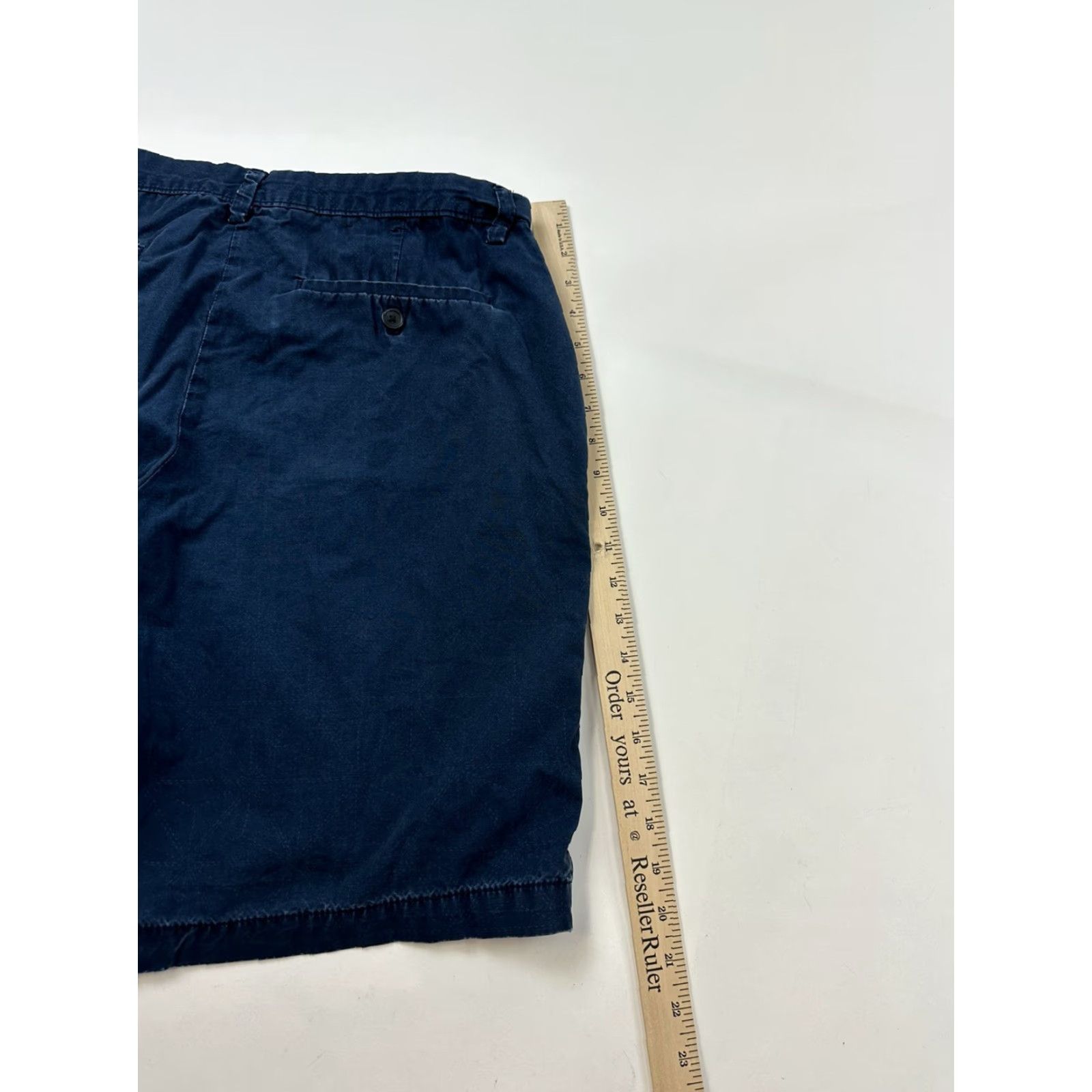 Banana Republic Banana Republic Shorts Men 34 Blue Geometric Print Chino Cotton Geometric Mens 34 Blue Size US 33 - 7 Thumbnail