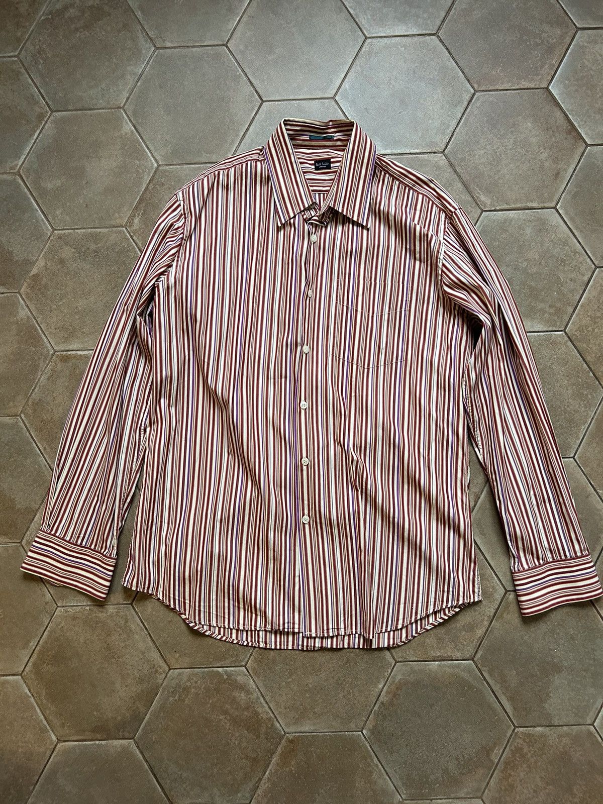 Paul Smith London Vintage Mens Striped Long Sleeve Shirt
