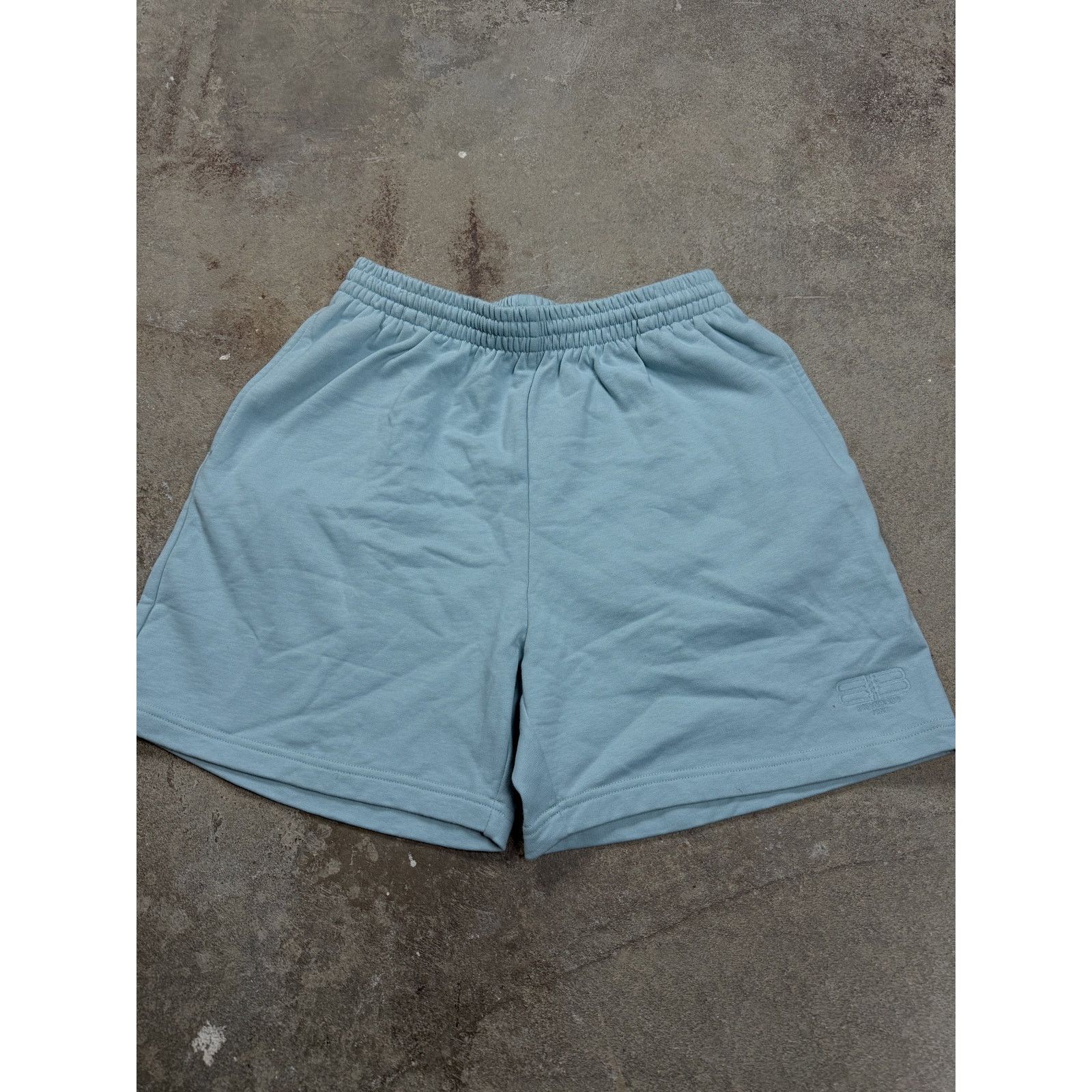 Balenciaga Teal Shorts BB Logo Small