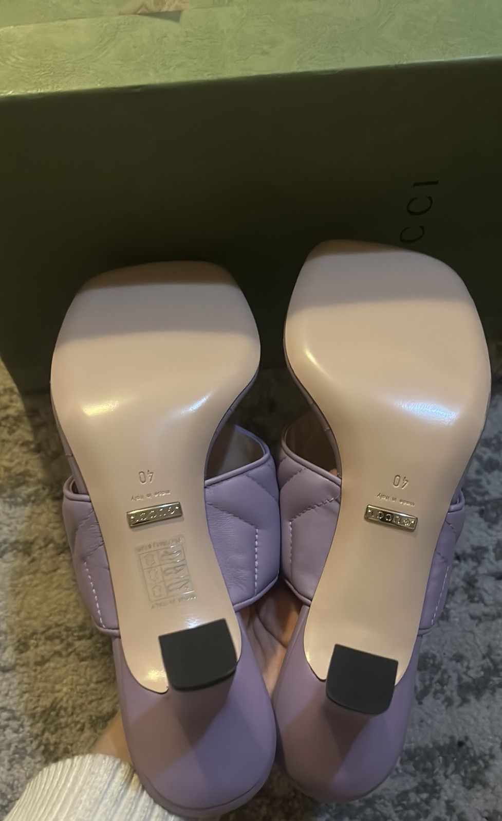 Gucci Gucci Double G Thong Sandal Mules Lavender Size US 10 / IT 40 - 5 Thumbnail