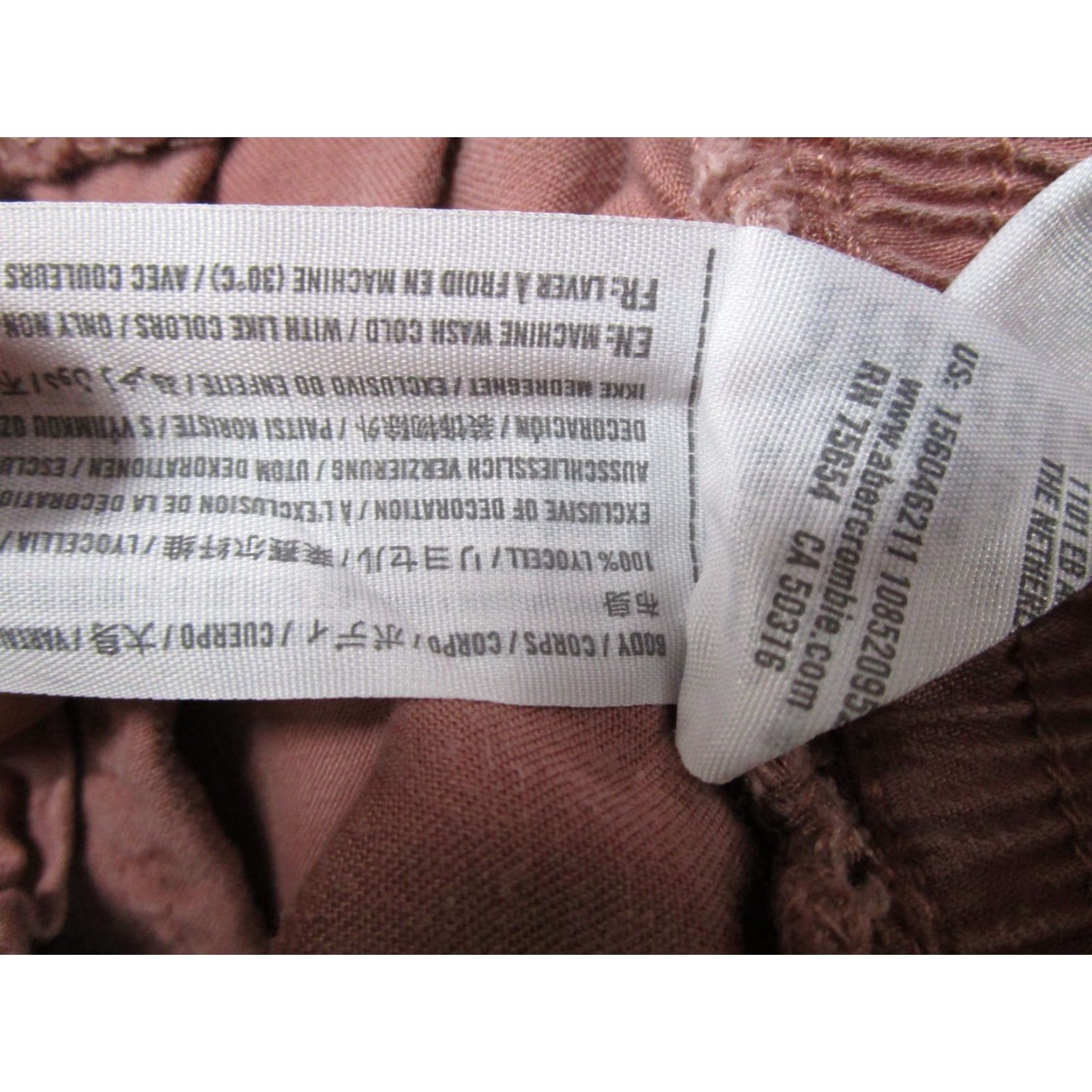 Abercrombie & Fitch Abercrombie Fitch Pants Womens S Pink Jogger Pull On Elastic High Waist Lyocell Size 28" / US 6 / IT 42 - 3 Thumbnail