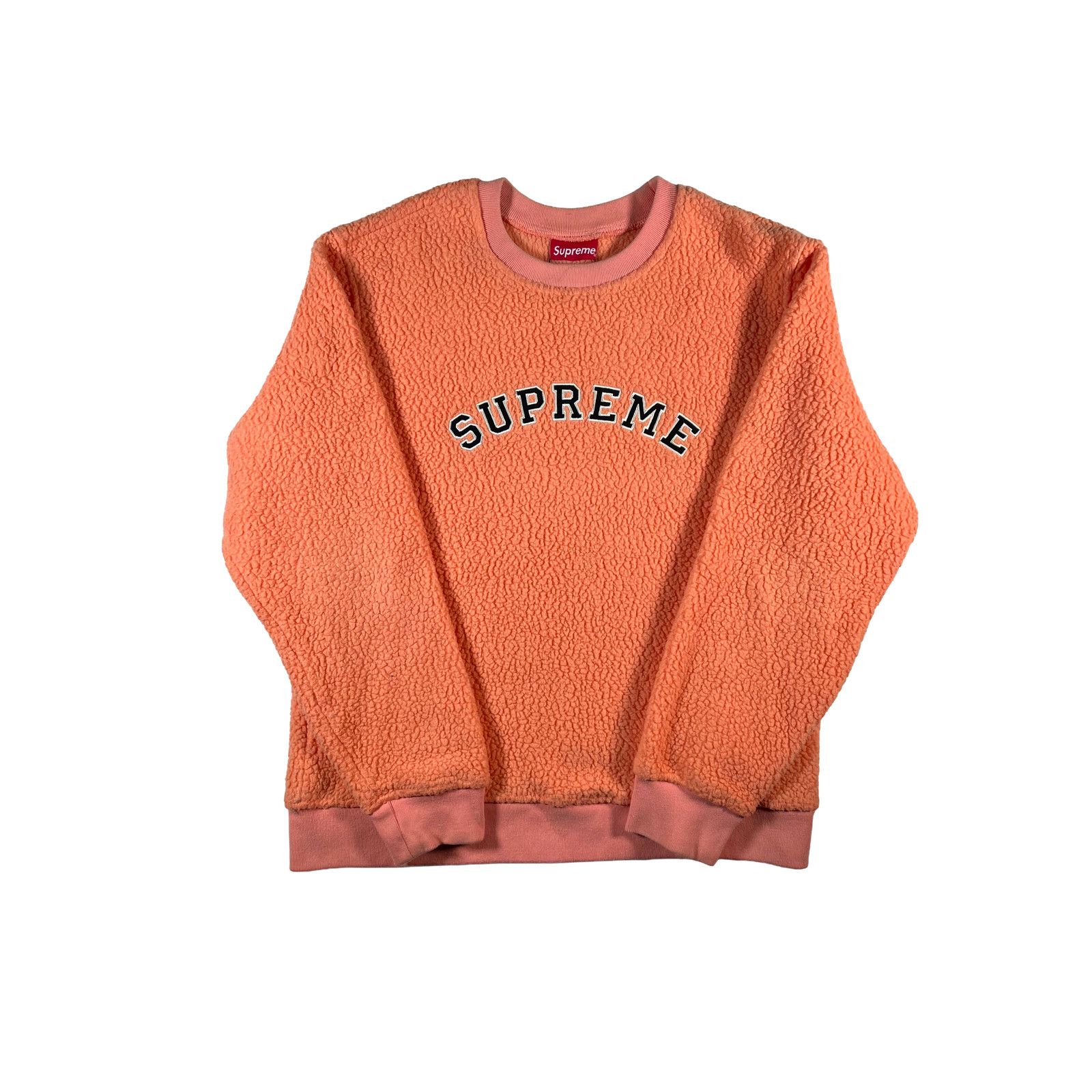 Supreme Supreme Fleece Crewneck Salmon Sweater Size US L / EU 52-54 / 3 - 1 Thumbnail