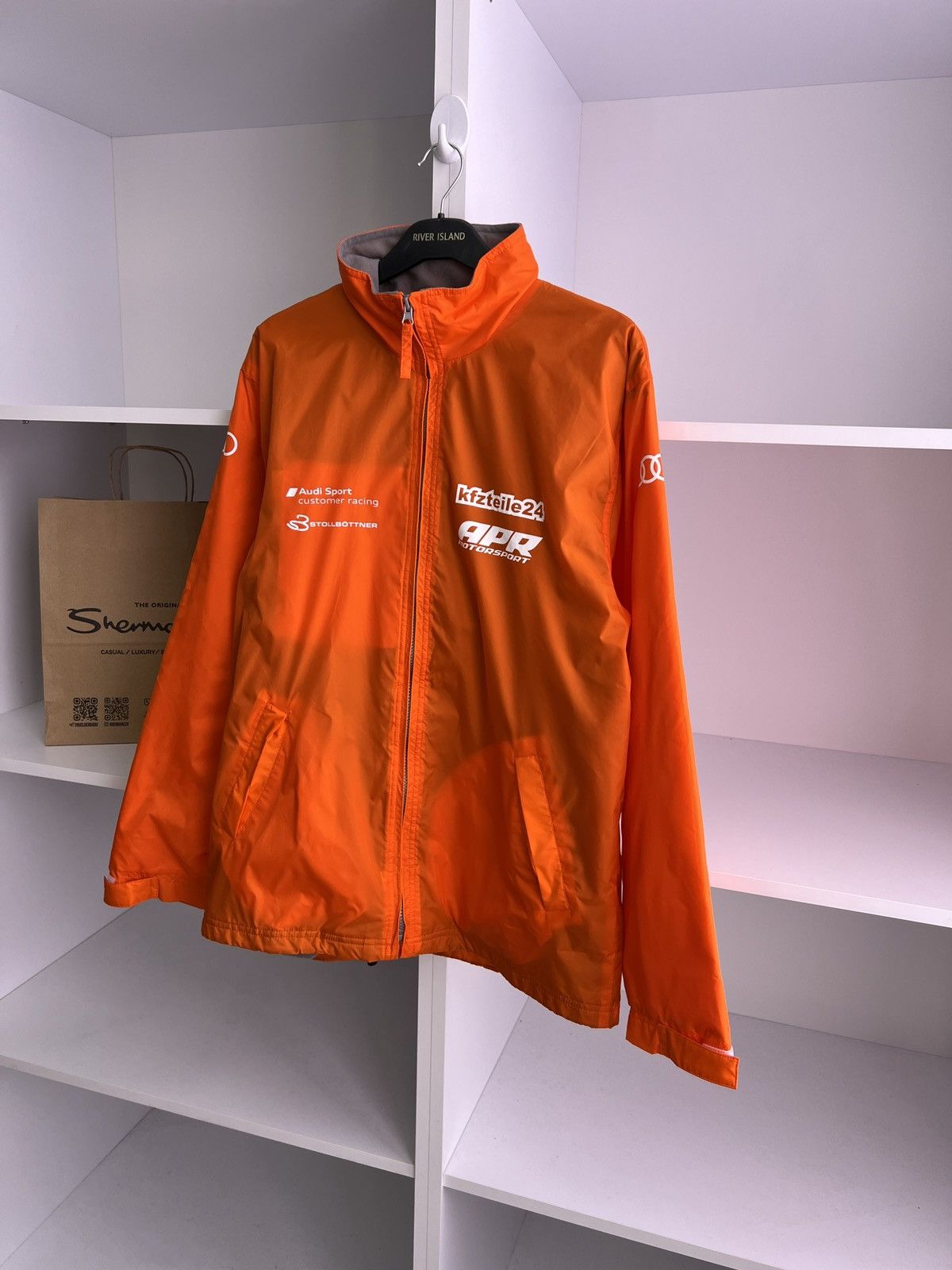 Audi × Vintage Vintage Audi Sport Light Orange Racing Jacket Size US L / EU 52-54 / 3 - 4 Thumbnail