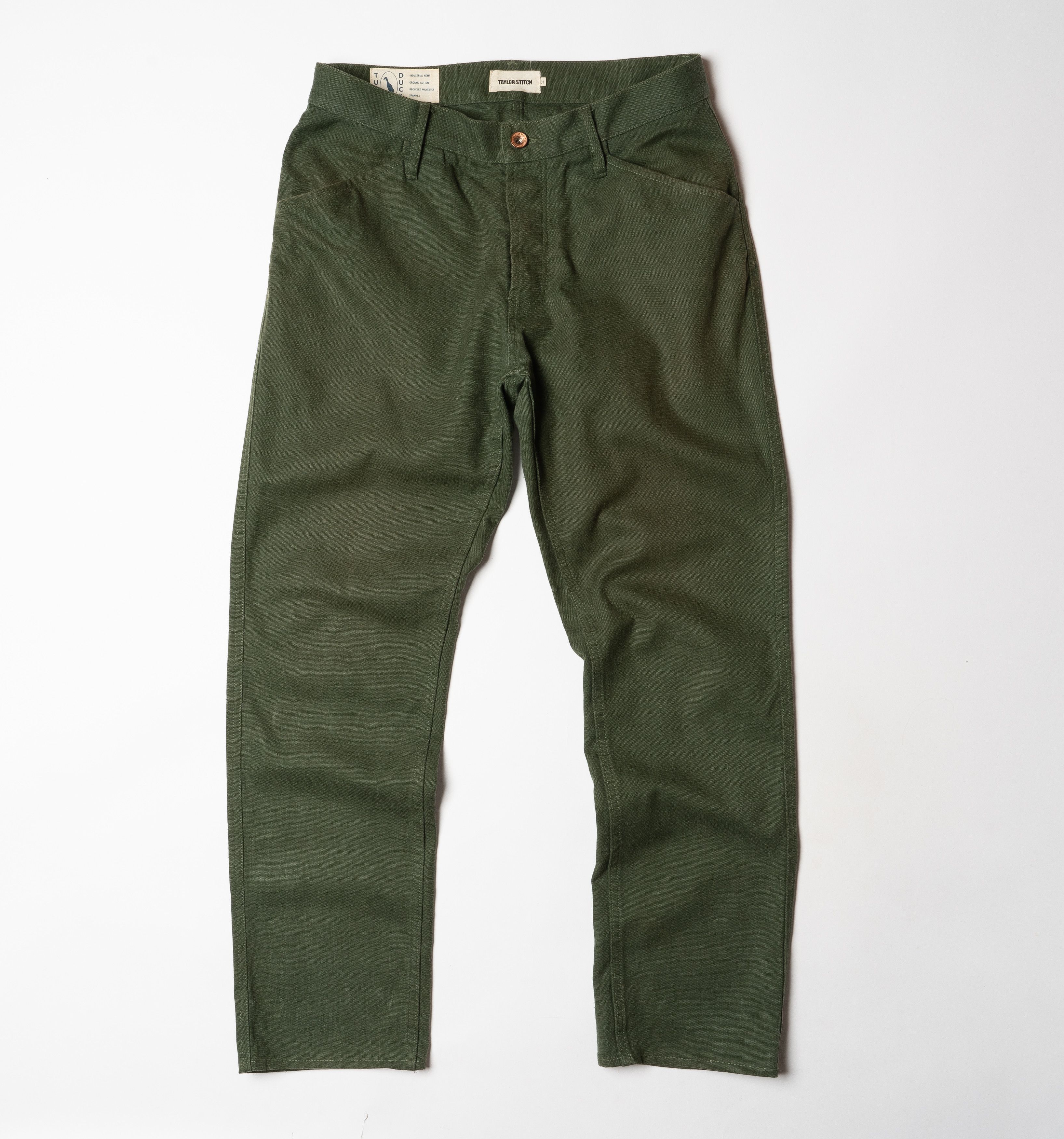 Taylor Stitch 🔵TAYLOR STITCH The Camp Pant Heather Olive Twill Size US 31 - 2 Thumbnail