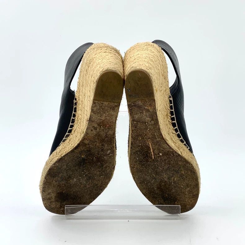 Celine Black Zip Wedge Espadrilles from Celine Size US 6 / EU 39 - 5 Thumbnail