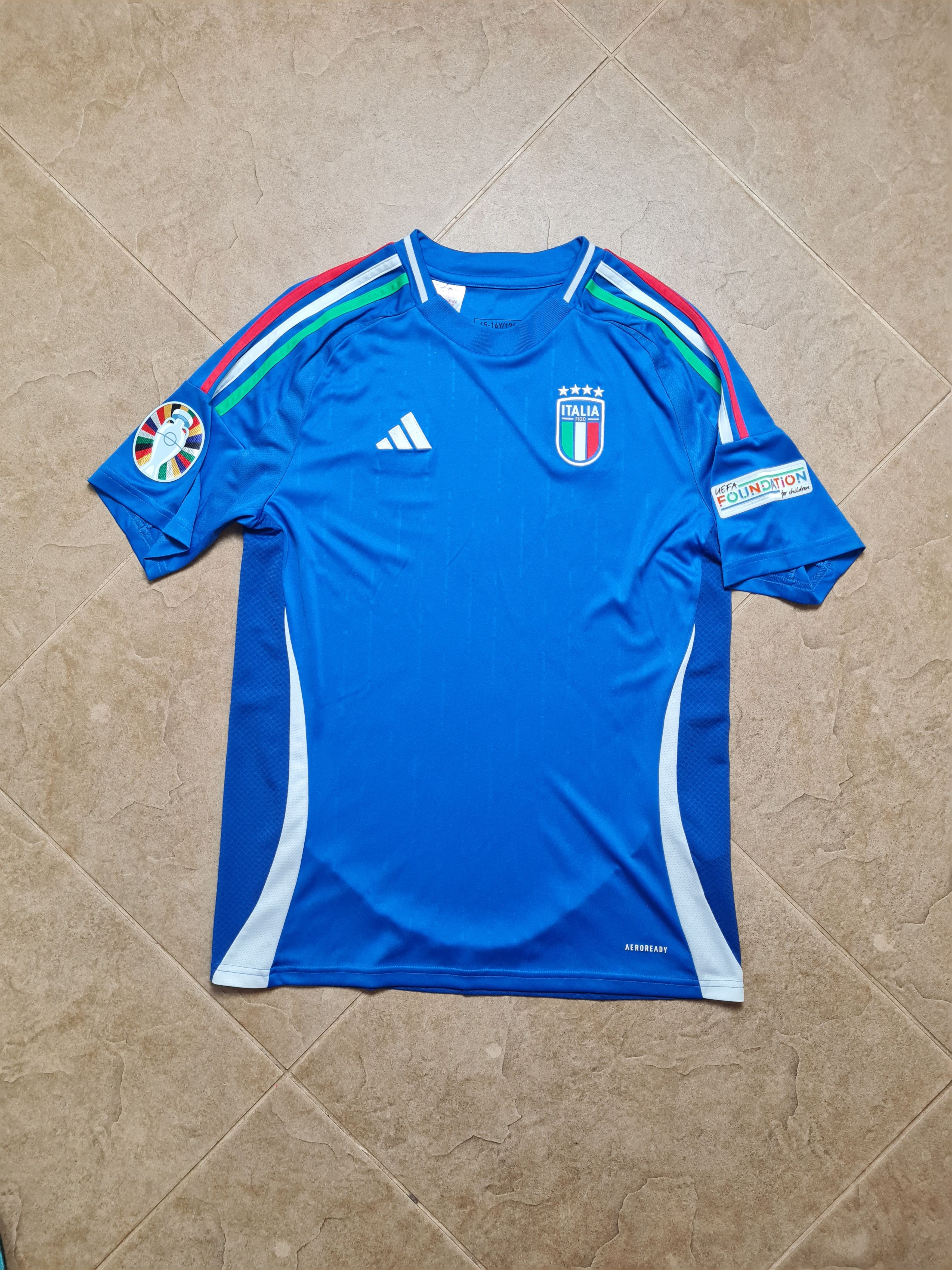 Adidas Italy Jersey Home Football Soccer Shirt 2024 Adidas Maglia Size US S / EU 44-46 / 1 - 1 Thumbnail