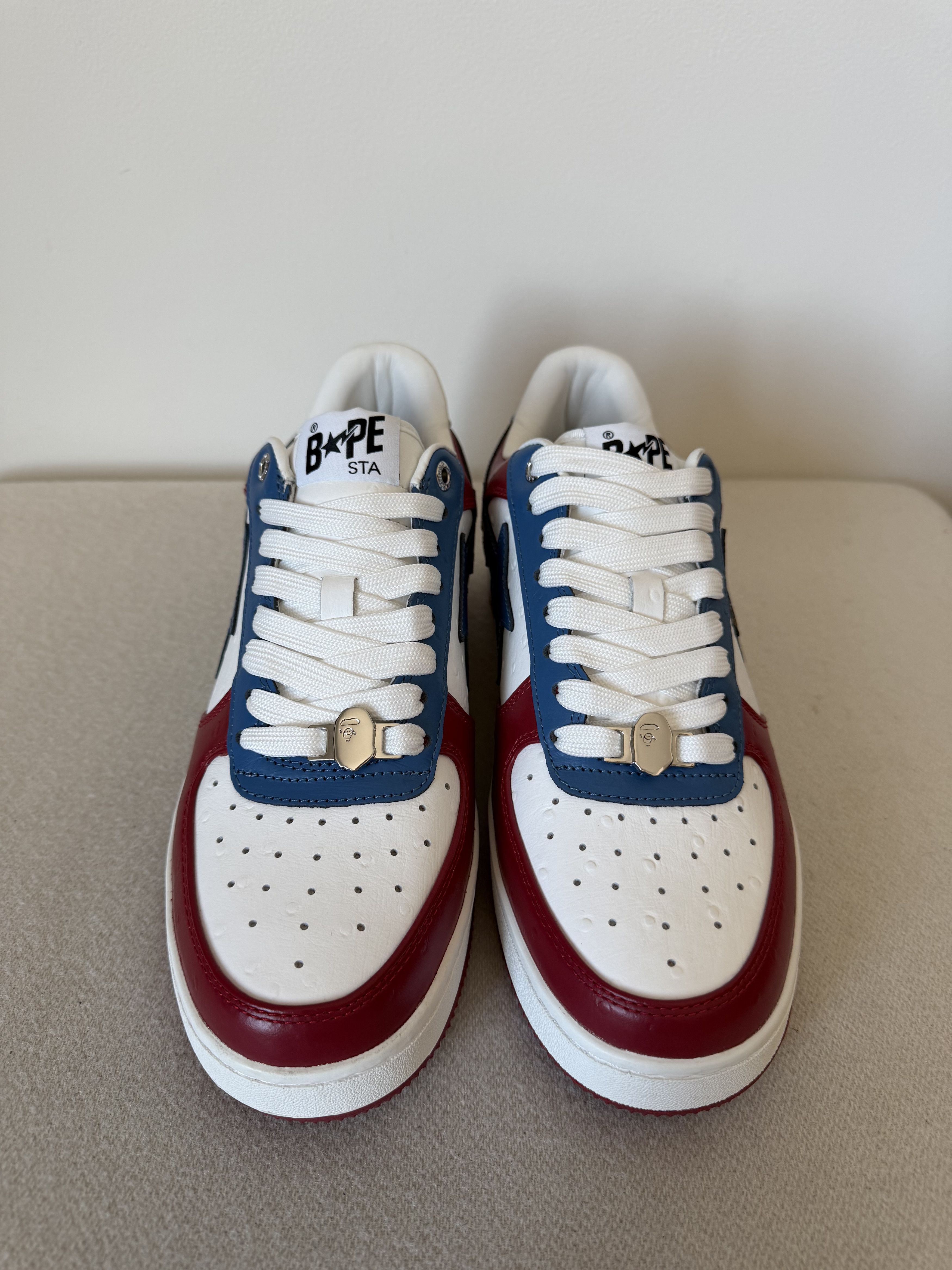 Bape Bape Sta #3 Ostrich in Red Blue Size US 12 / EU 45 - 4 Thumbnail