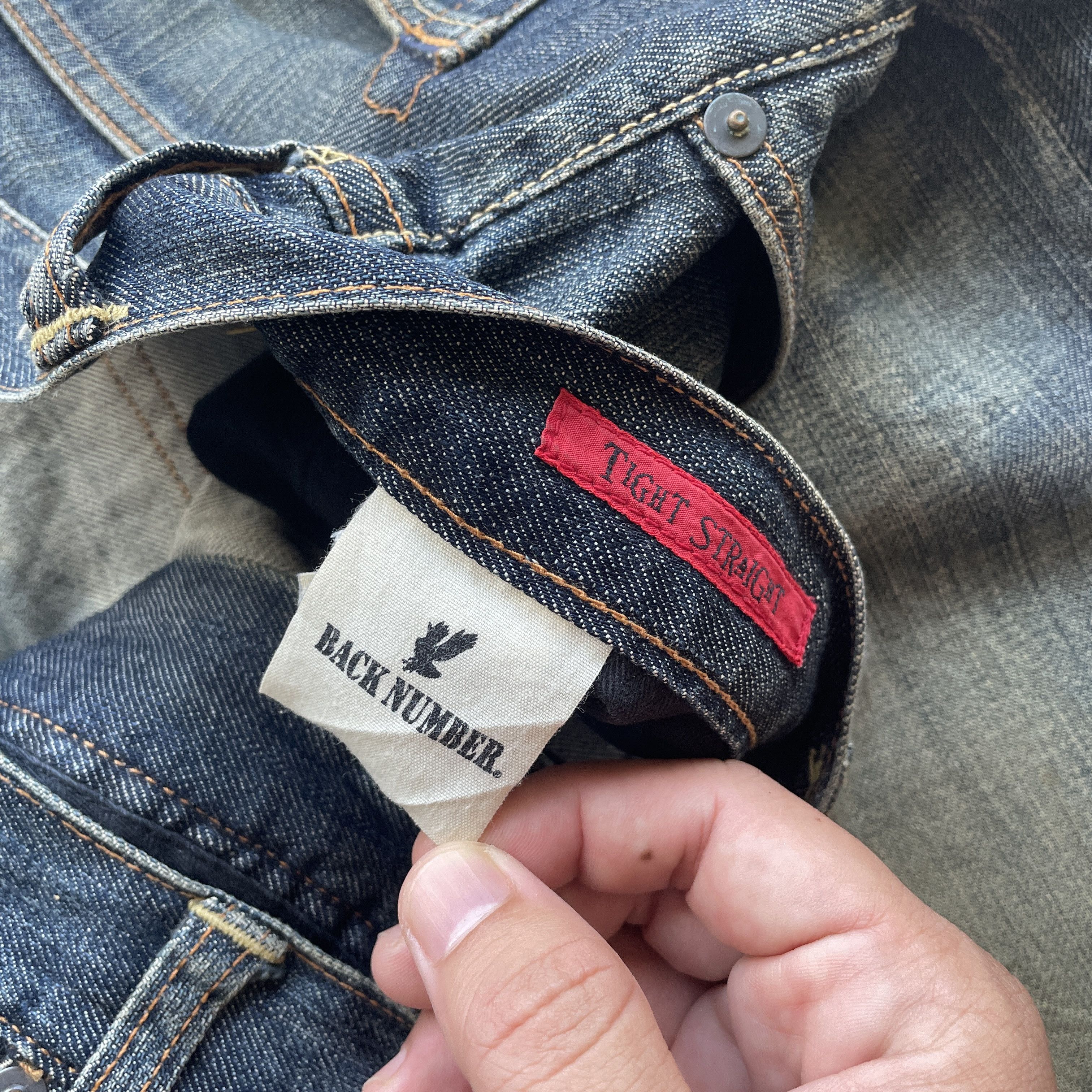 Japanese Brand VINTAGE BACK NUMBER RUSTY JEANS REDLINE FADED DENIM PANT W36 Size US 36 / EU 52 - 8 Thumbnail