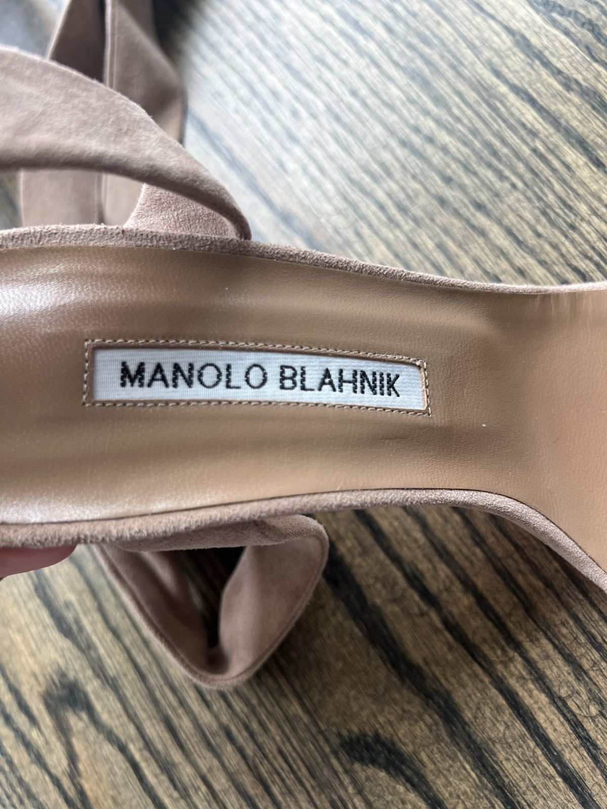Manolo Blahnik Manolo Blahnik Tondala Wrap Suede Heels Size US 8 / IT 38 - 3 Thumbnail
