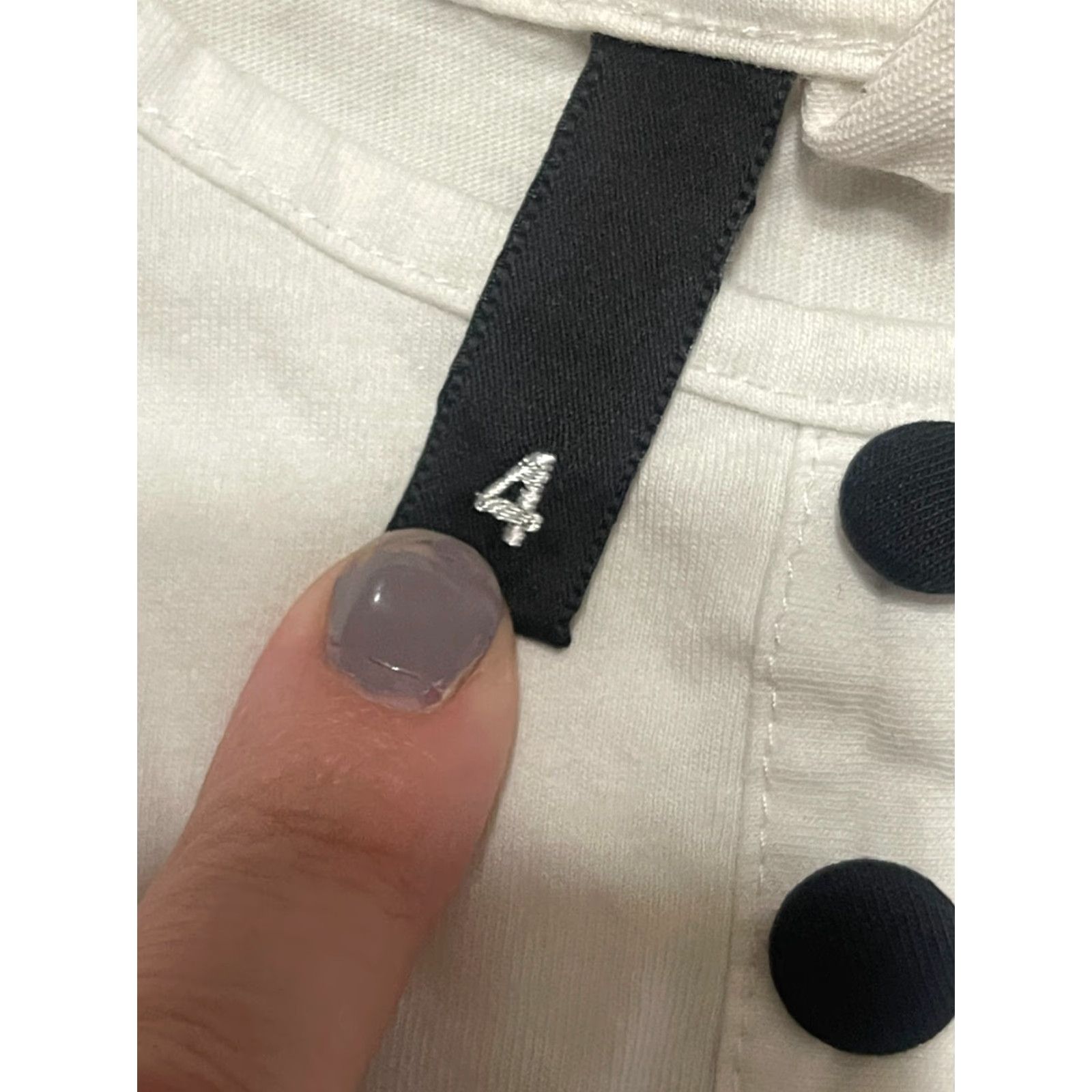 H&M H&M Dress, Girl's Size 4, Black White, Black Buttons, Sleeveless Size S / US 4 / IT 40 - 6 Thumbnail