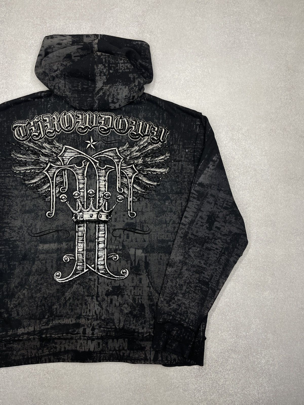 Affliction Affliction Throwdown Premium MMA Hoodie Full Print Big Logo Size US XL / EU 56 / 4 - 3 Thumbnail